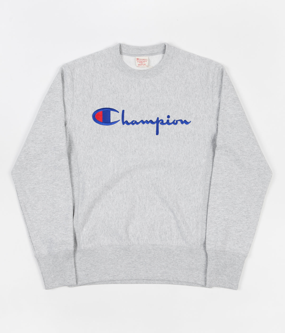 champion reverse weave script crewneck sweatshirt