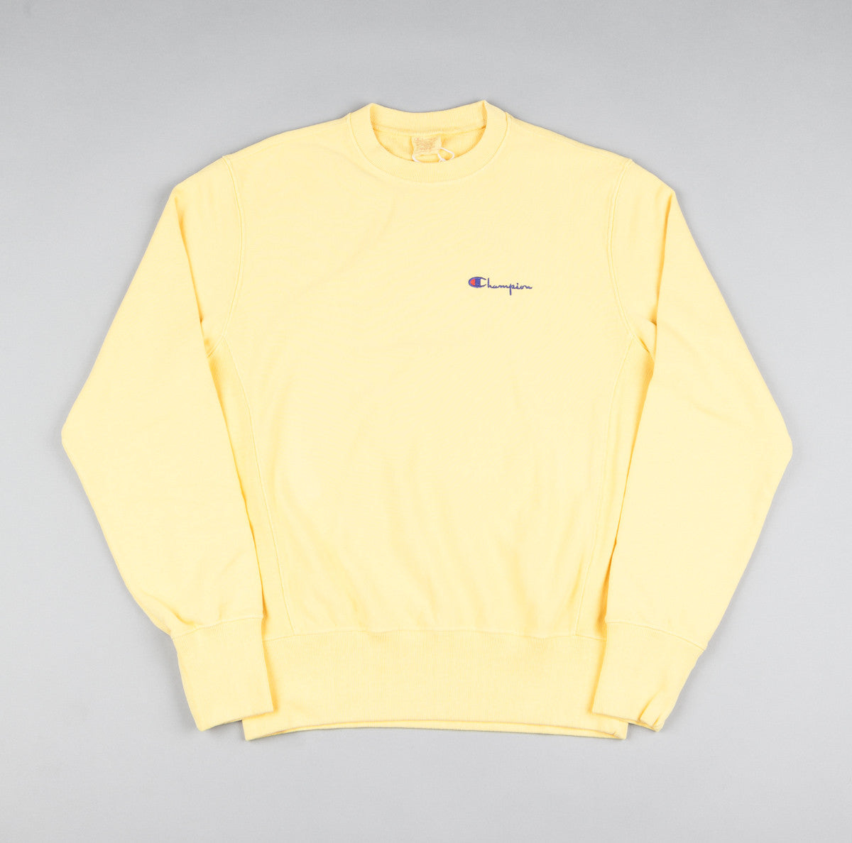 light yellow champion crewneck