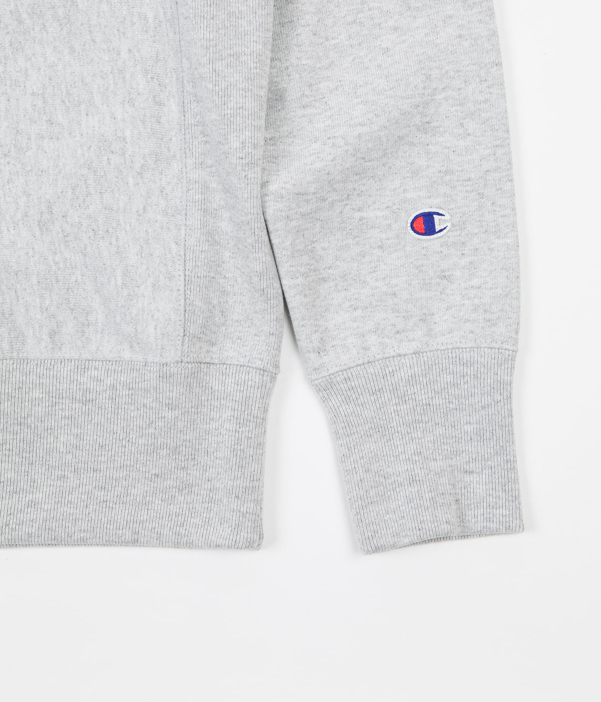 Champion Reverse Weave Triple Script Crewneck Sweatshirt - Grey | Flatspot