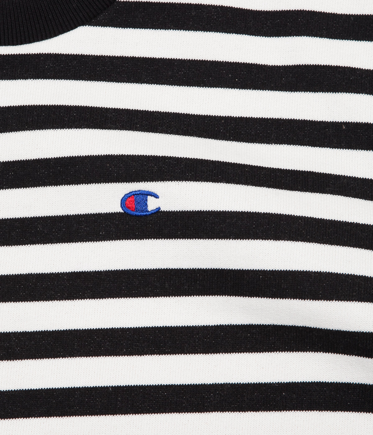 champion striped crewneck