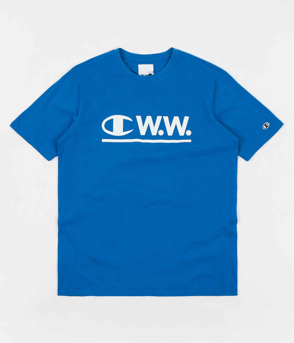 Champion x Wood Al T-Shirt - Blue | Flatspot