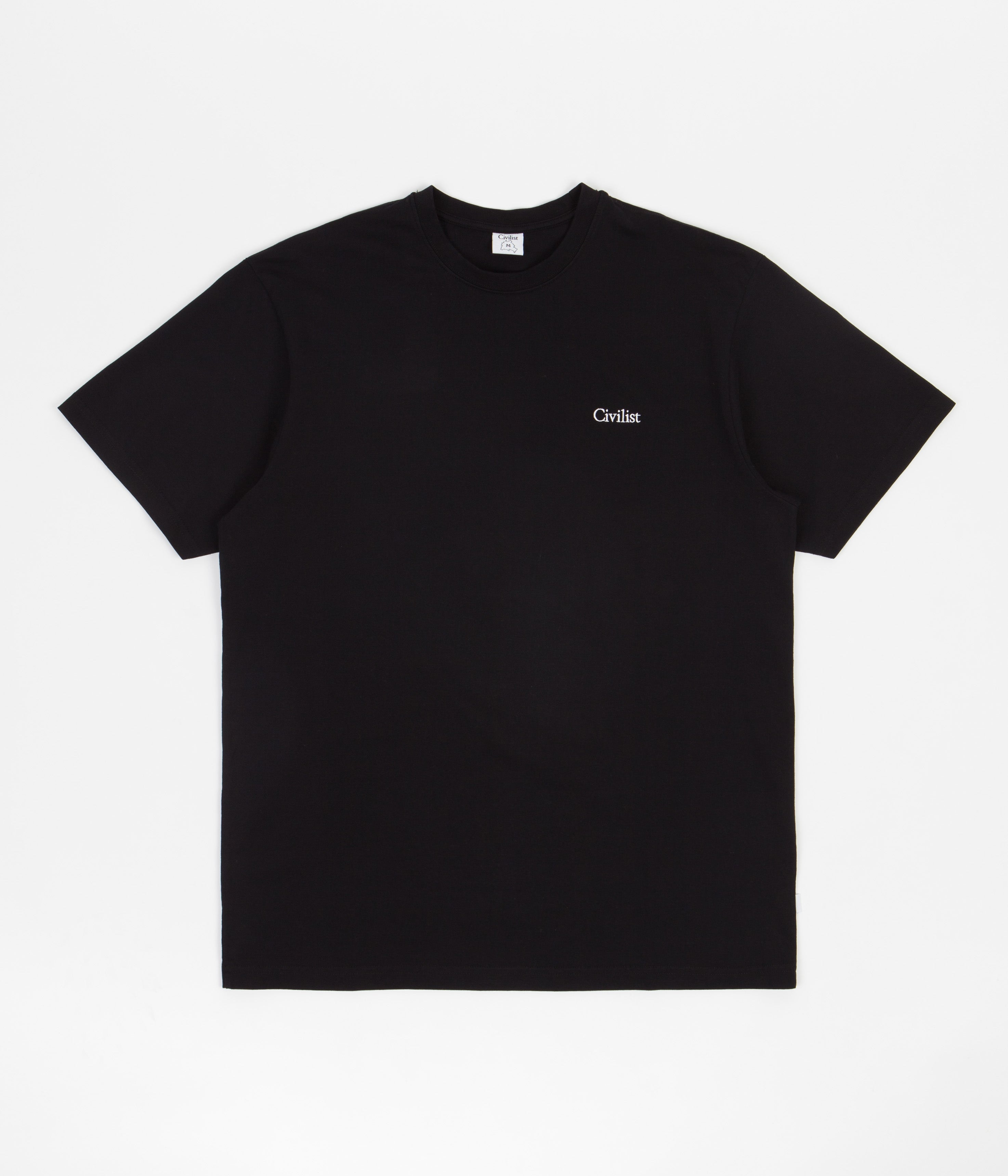 Civilist Mini Logo T-Shirt - Black | Flatspot