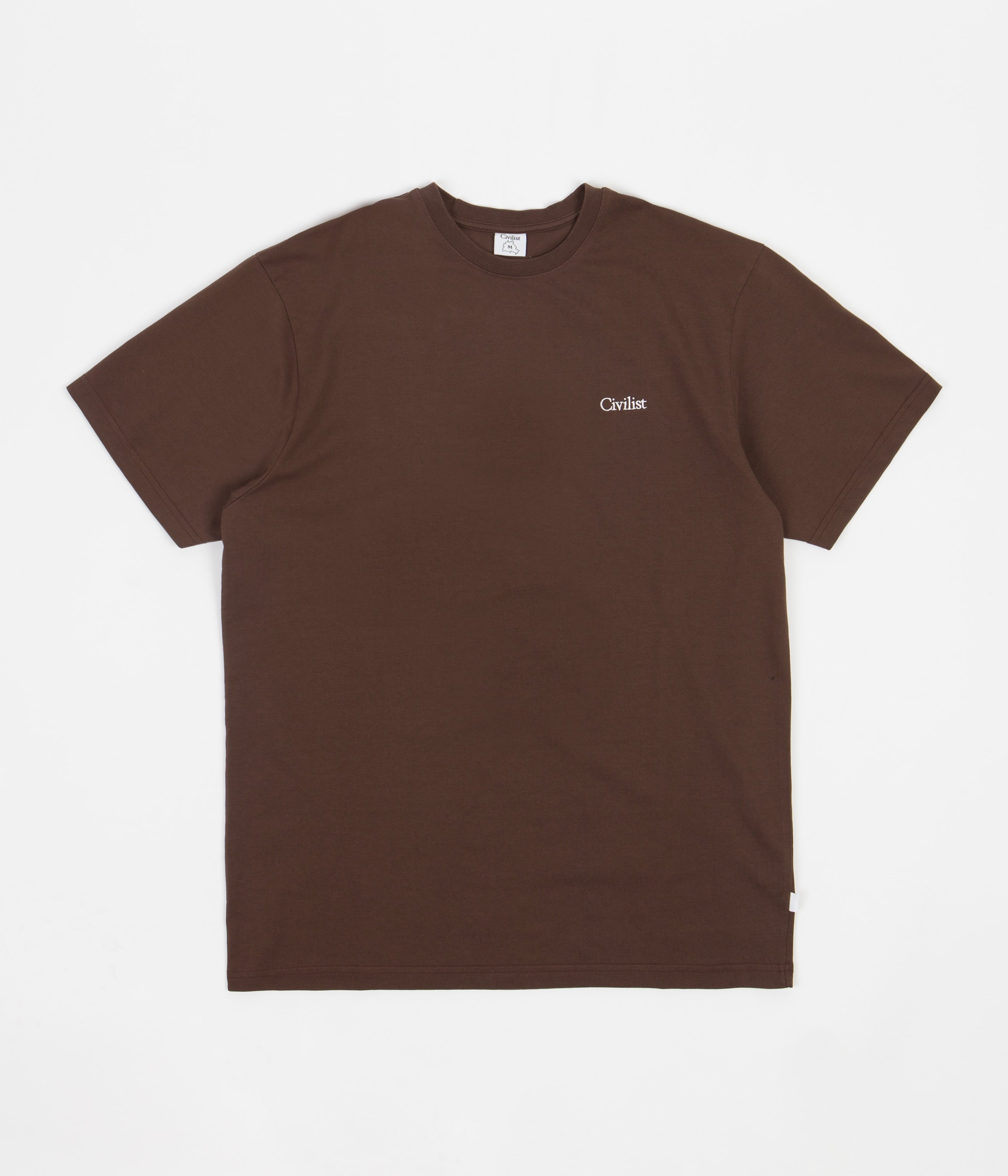 Civilist Mini Logo T-Shirt - Brown