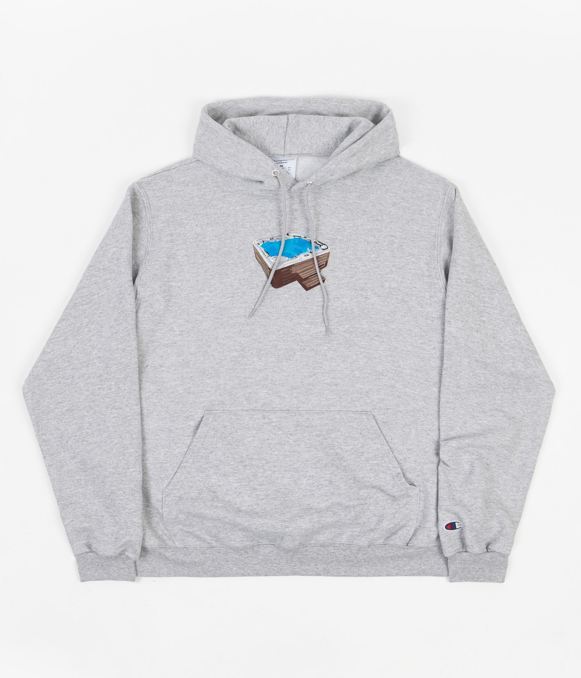 Classic Grip Jacuzzi Tony Embroidery Hoodie - Heather Grey | Flatspot