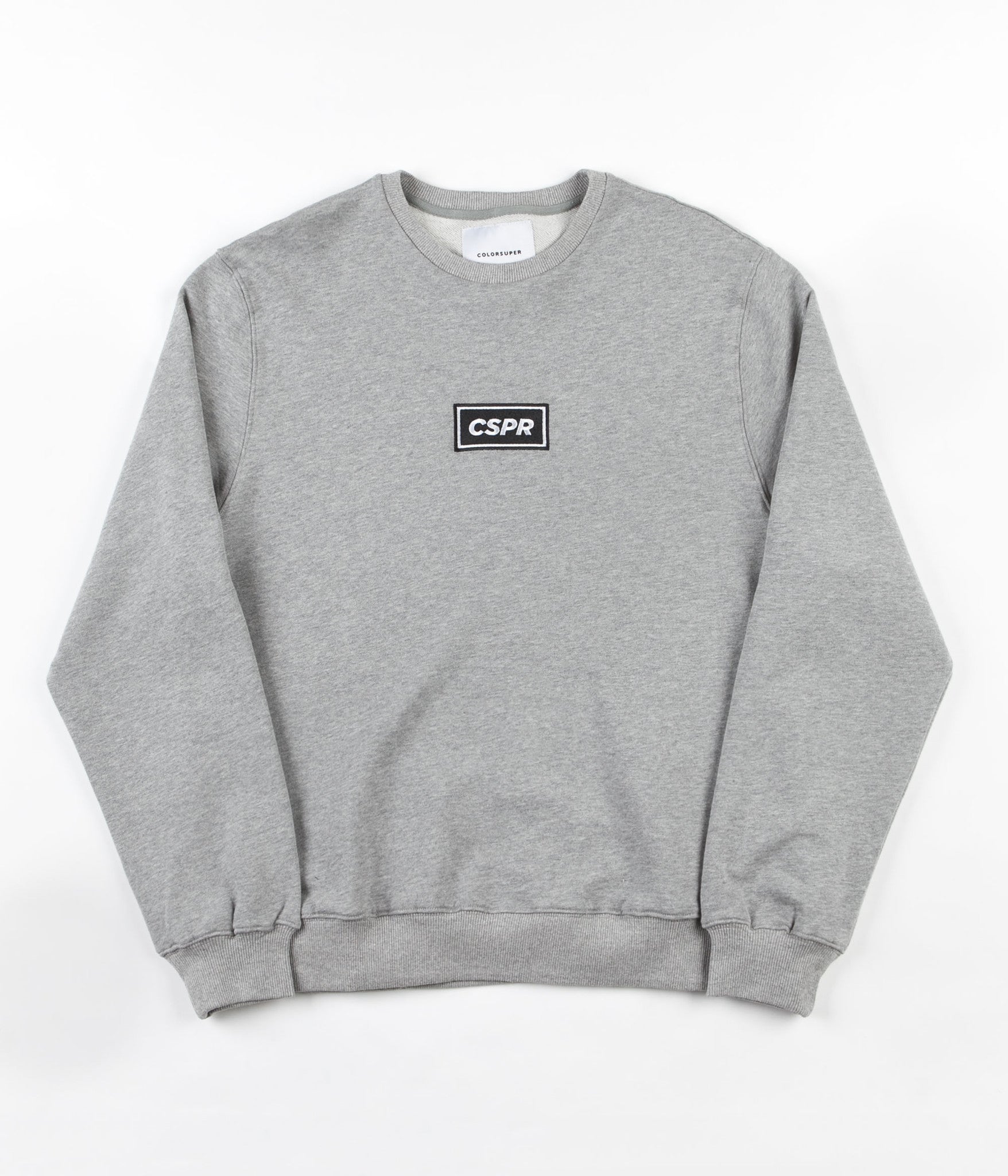 Colorsuper CSPR Embroidery Crewneck Sweatshirt - Grey / Black | Flatspot