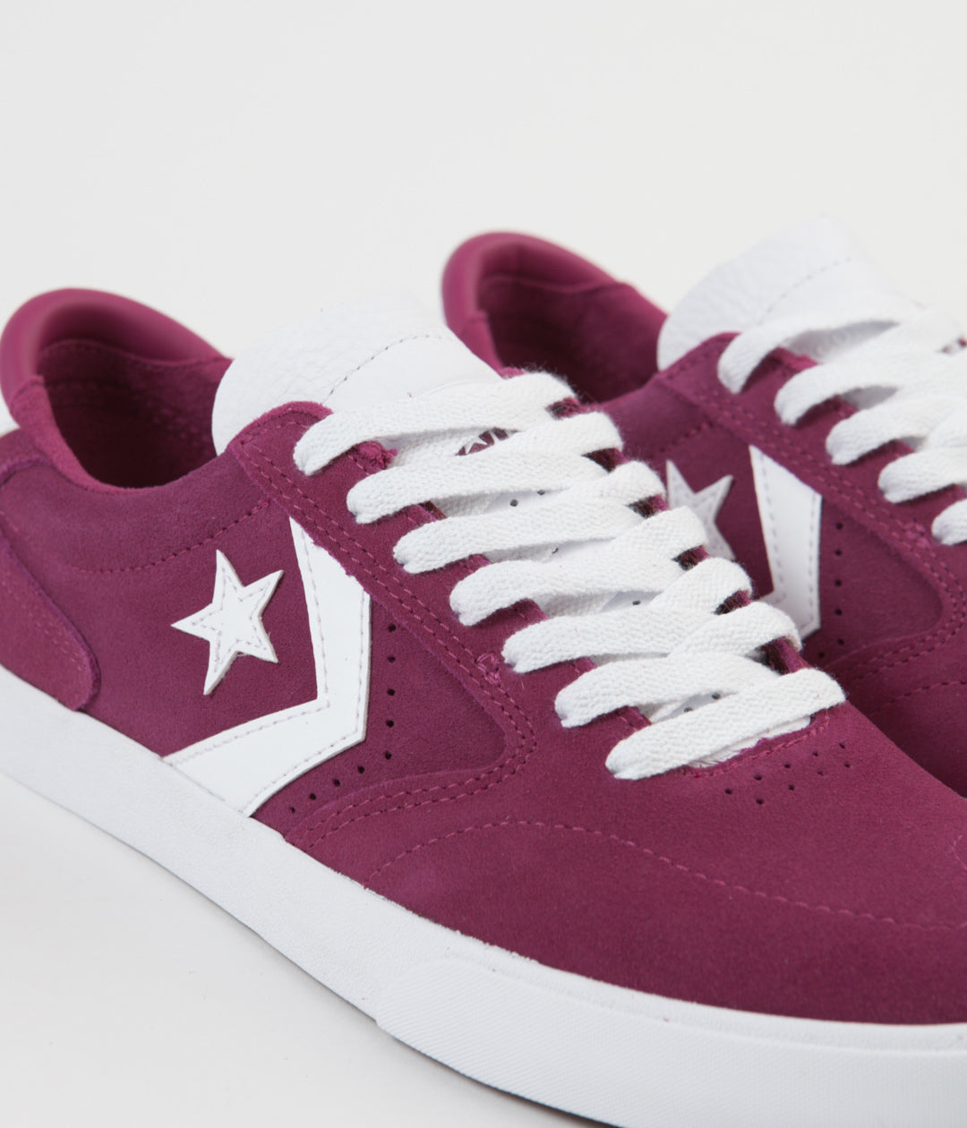 maroon and white converse