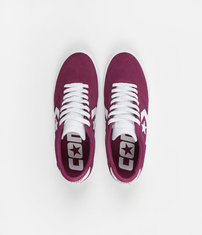 maroon and white converse