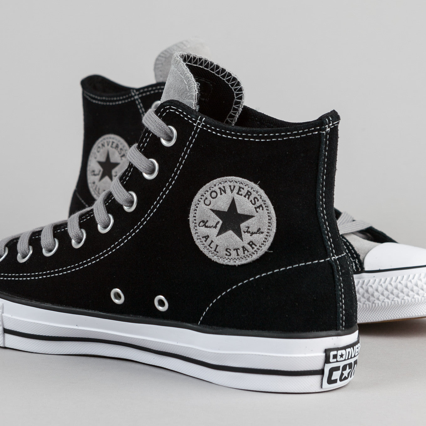 Converse CTAS Pro Hi Shoes - Black / Dolphin / White | Flatspot