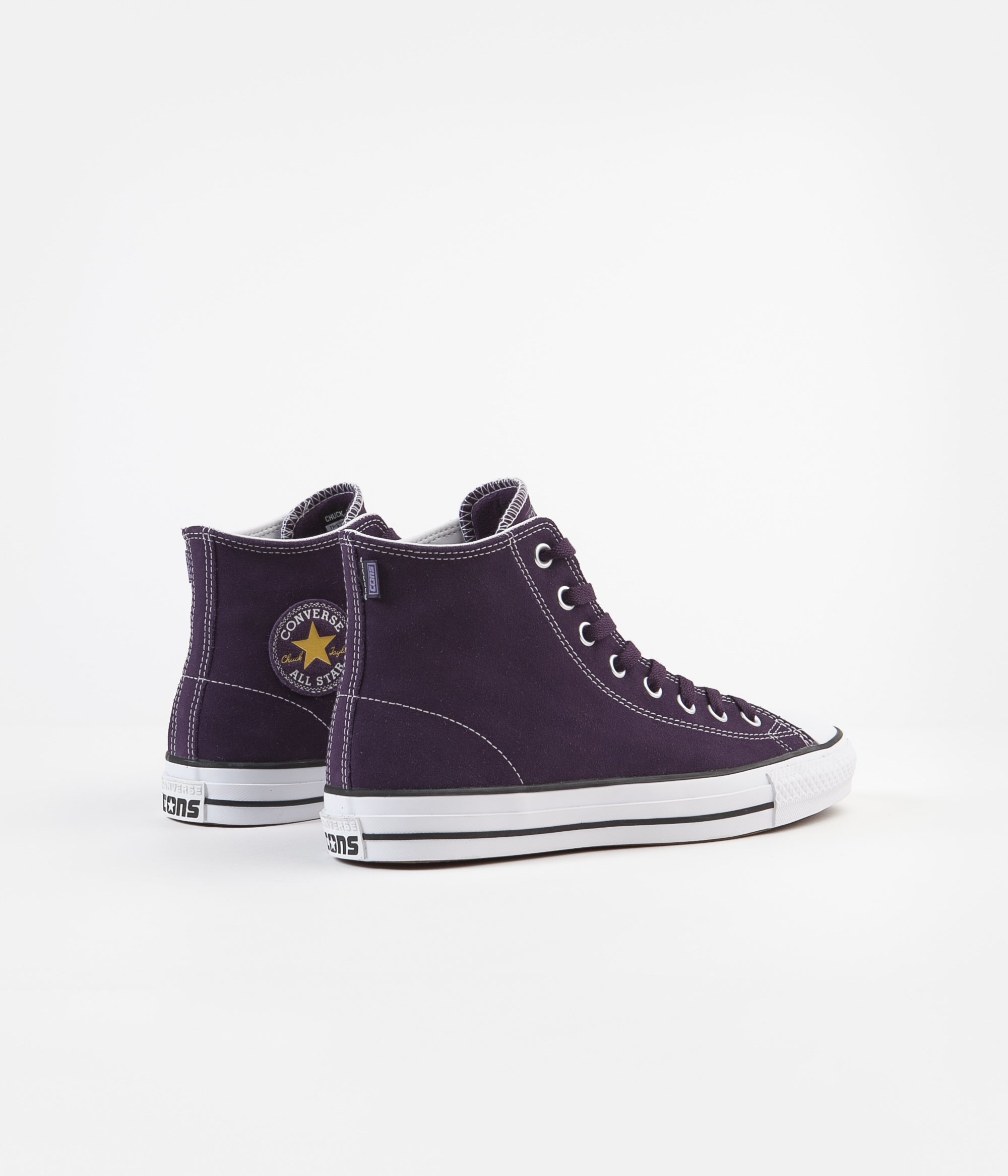 electric purple converse high tops