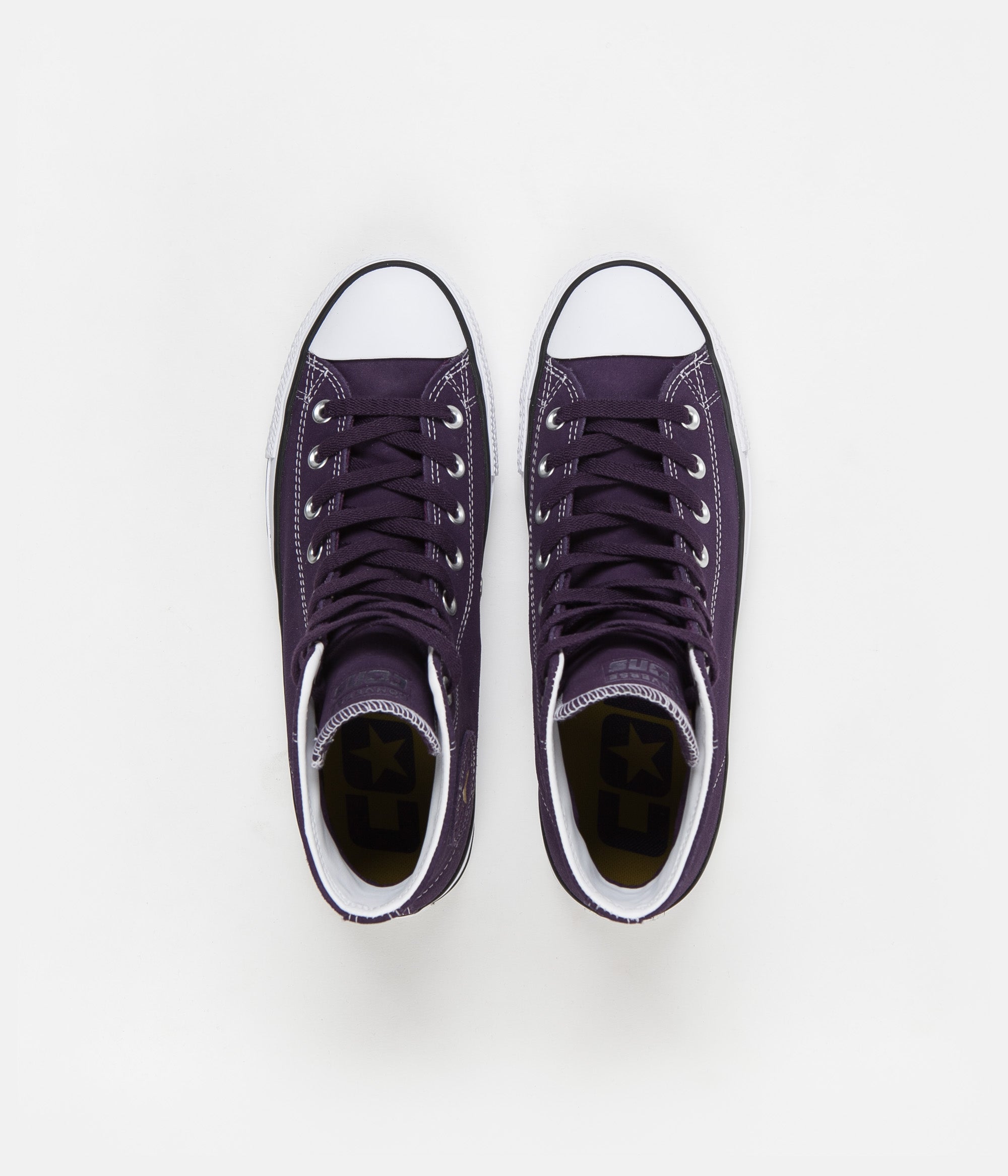 converse purple suede