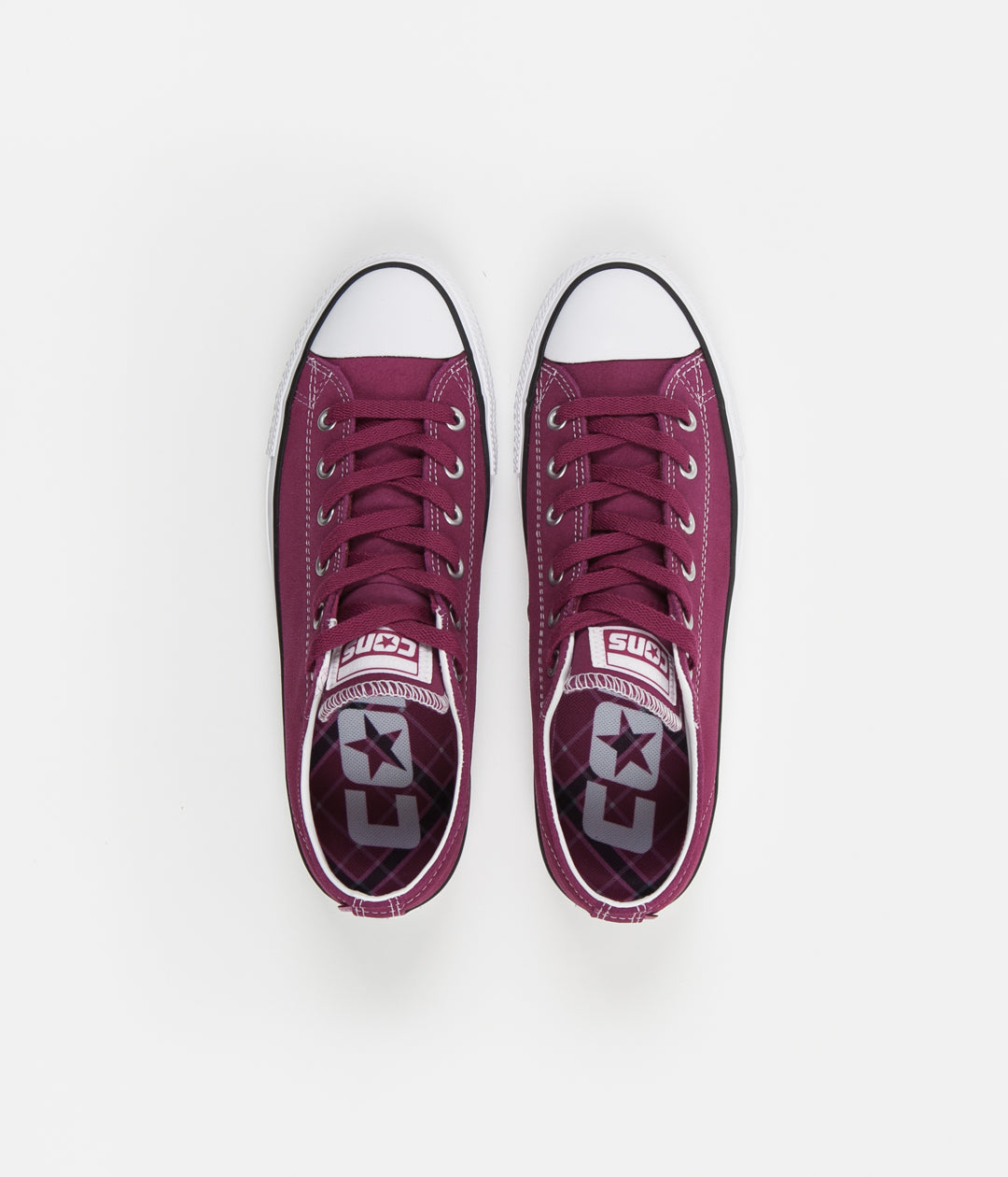 maroon and white converse