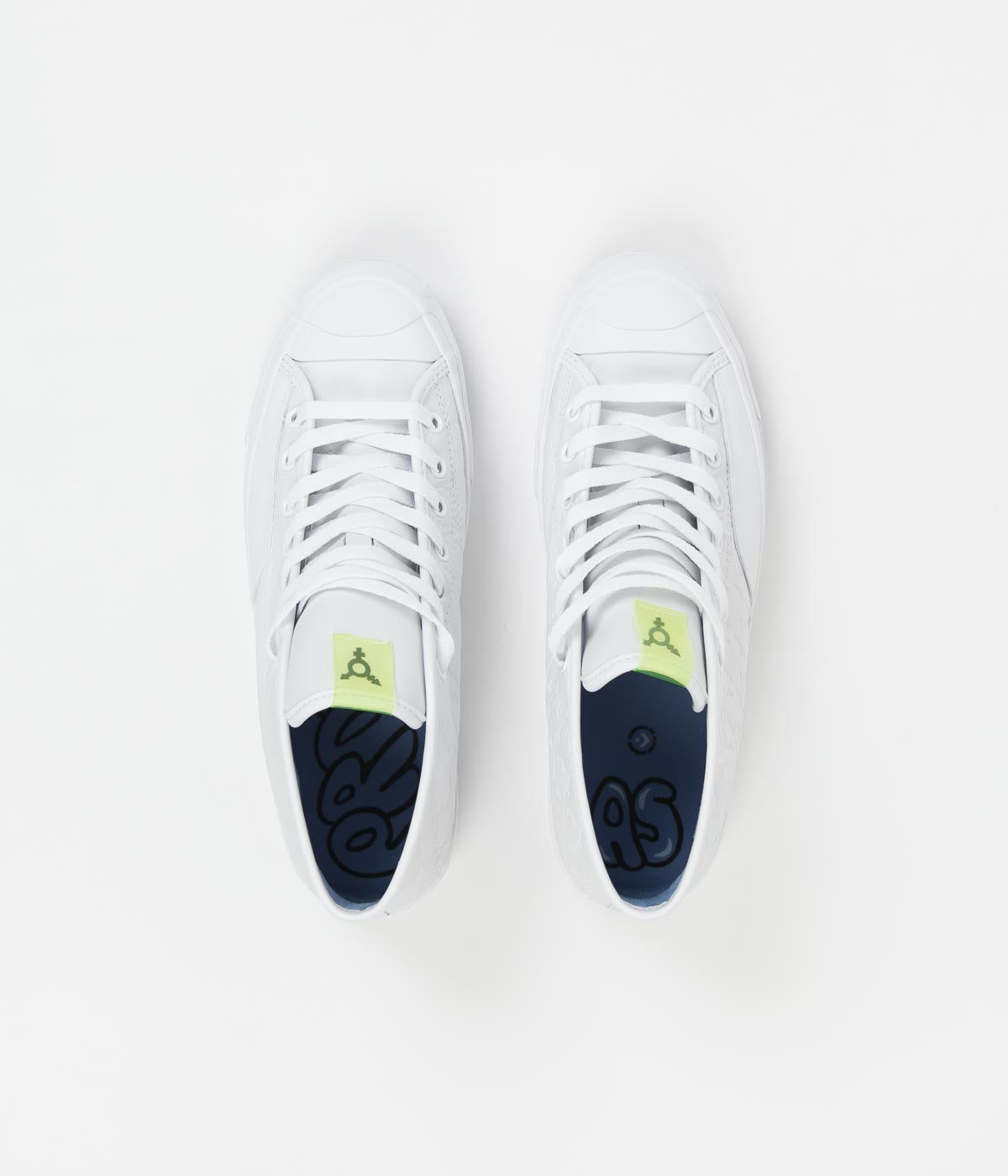 Converse JP Pro Mid Lambda Emboss Shoes - AspennigeriaShops - White / Chambray Blue / | Converse Chuck Taylor Customs