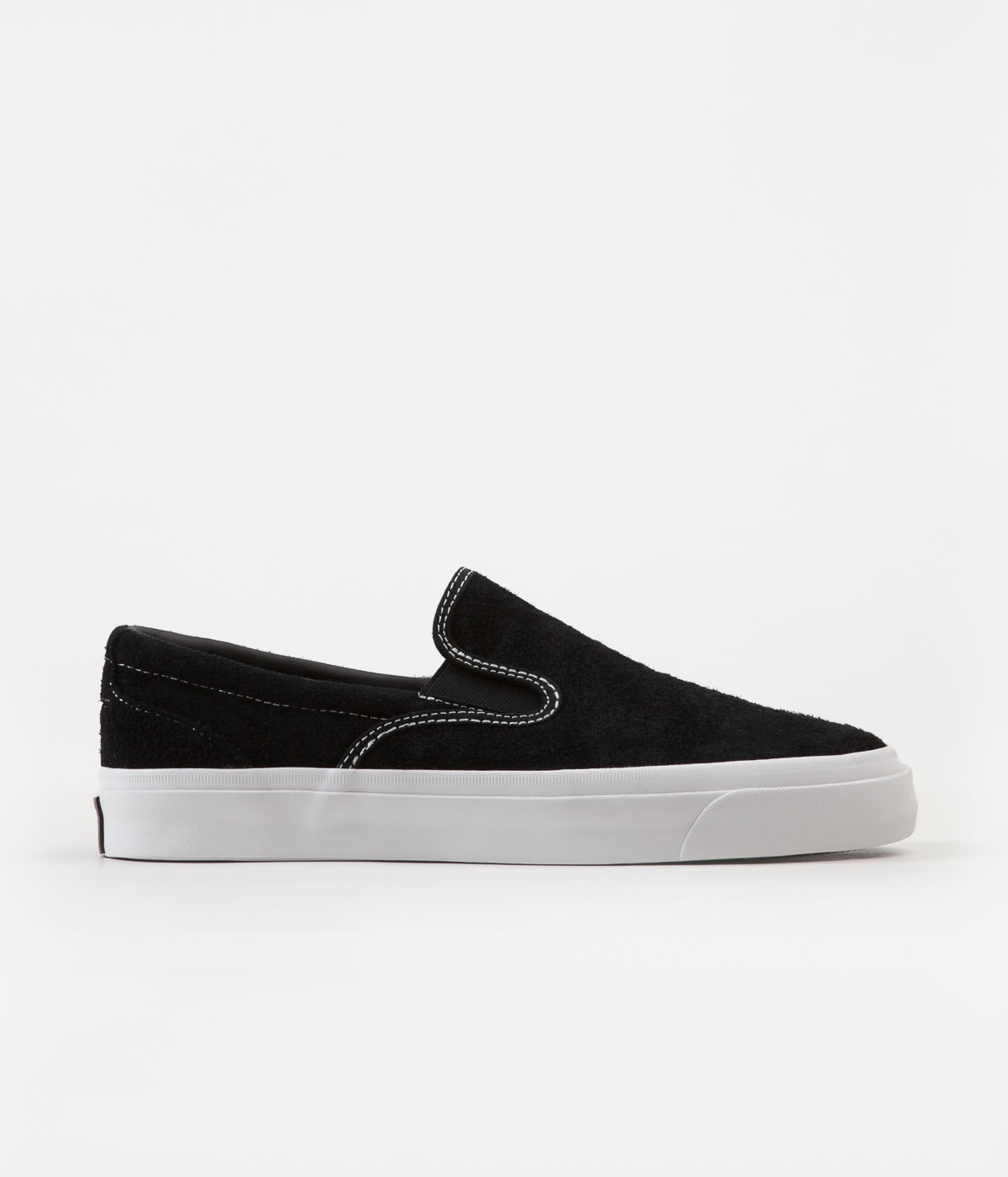Converse One Star CC Slip On Shoes - Black / Black / White | Flatspot