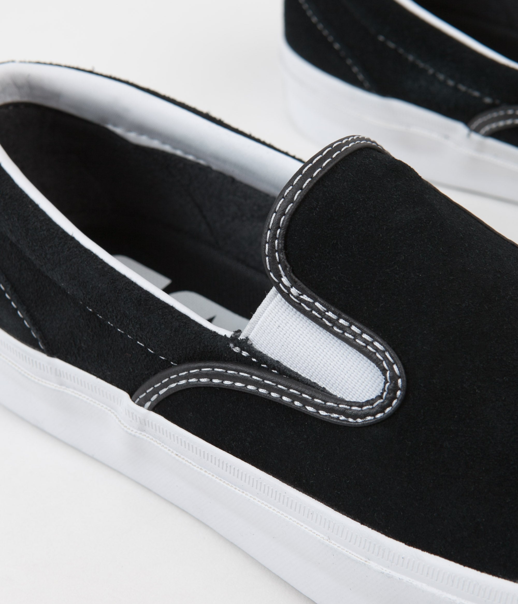 Converse One Star CC Slip On Shoes - Black / White / White | Flatspot