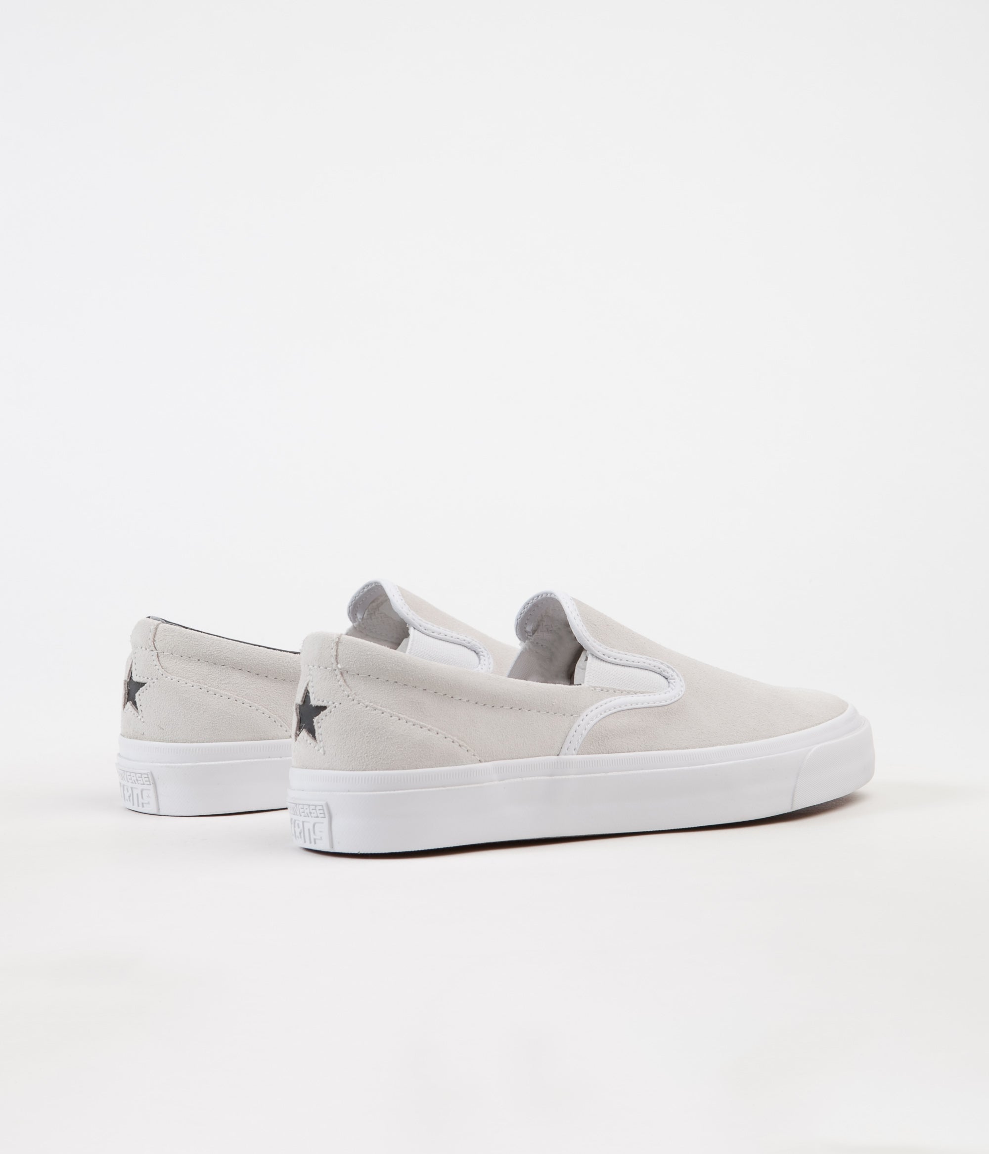 Converse One Star CC Slip On Shoes - White / Black / White | Flatspot