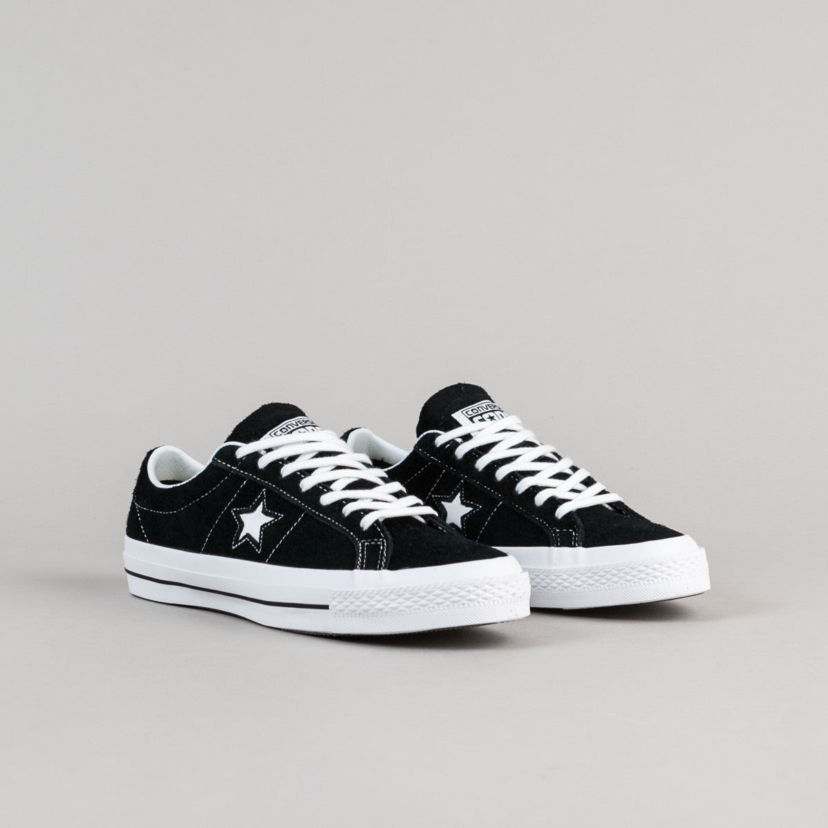 Converse One Star OX Shoes - Black / White / Gum | Flatspot