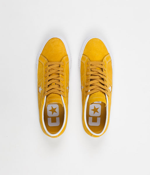 Converse One Star Pro Ox Shoes - Mineral Yellow / White / Black | Flatspot