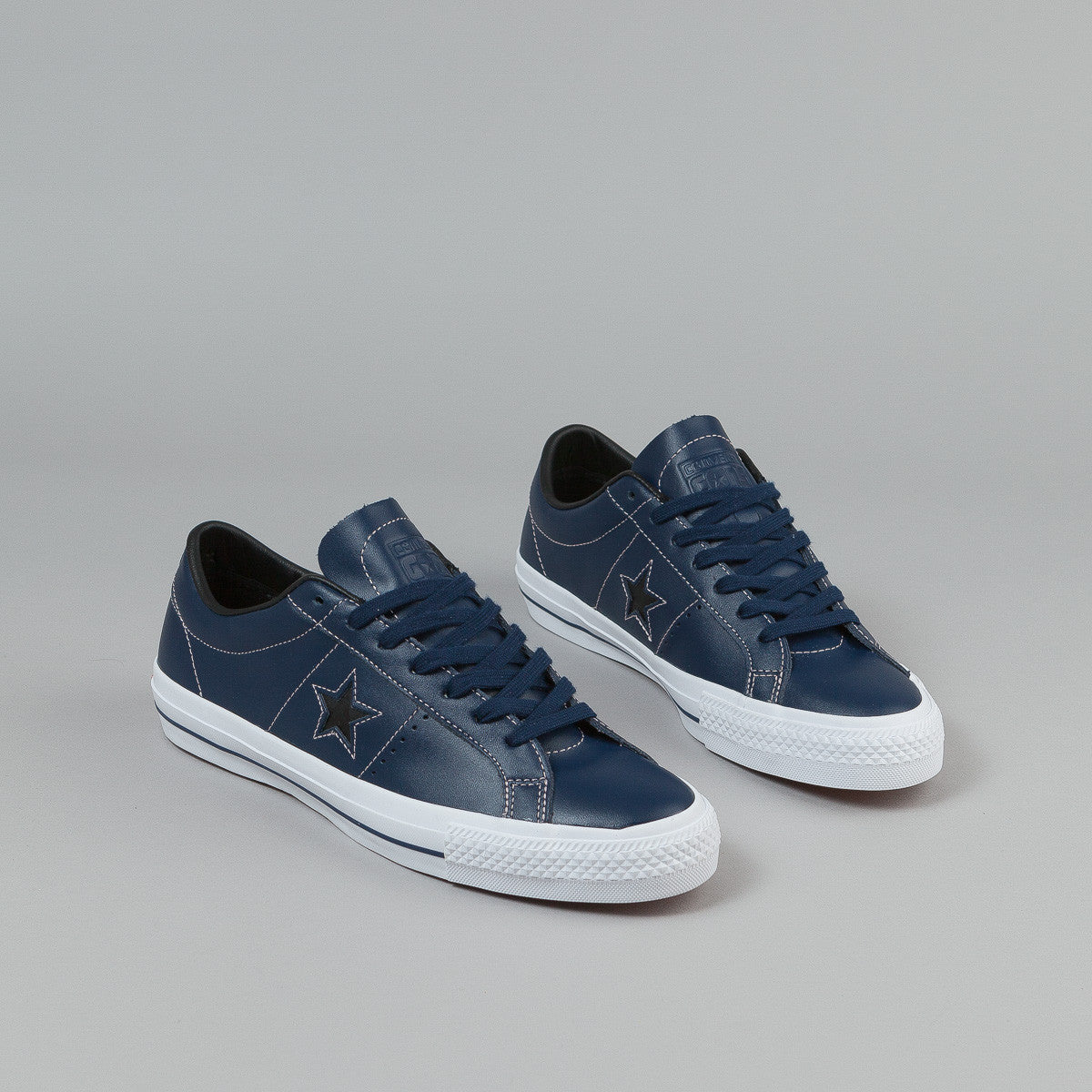 Converse One Star Skate Pro Ox Shoes - Nighttime Navy / Pink Freeze