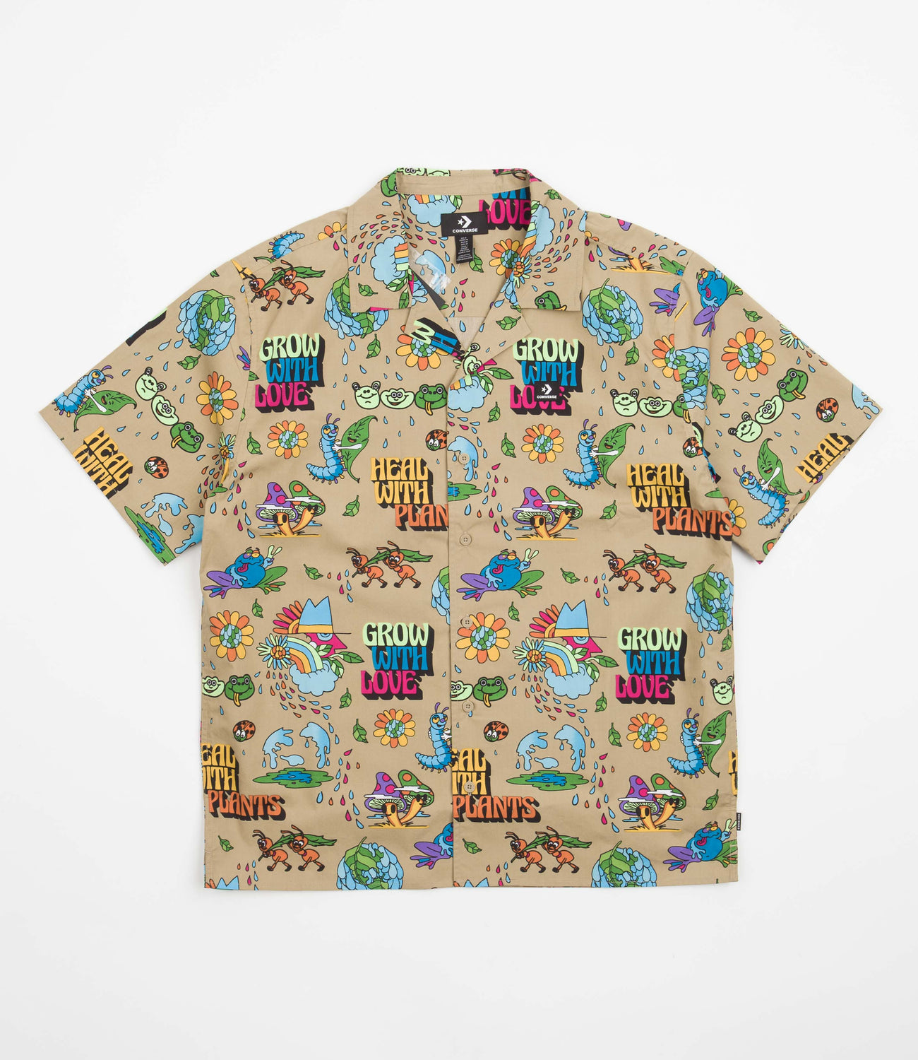 Converse Printed Resort Shirt - Nomad Khaki Plantasia | Flatspot