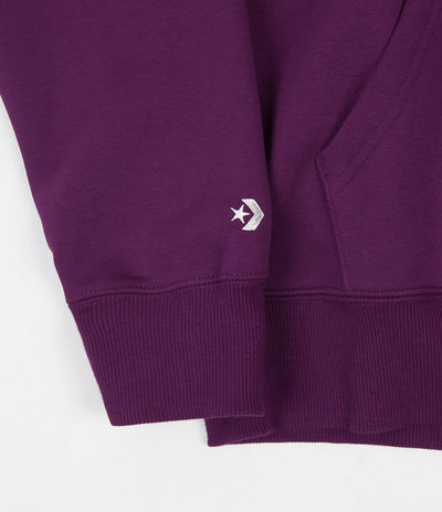 purple converse hoodie