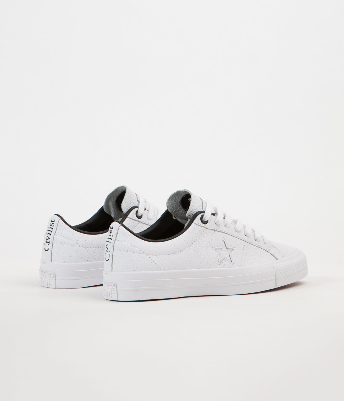 Converse x Civilist One Star Pro Shoes - White / Black | Flatspot