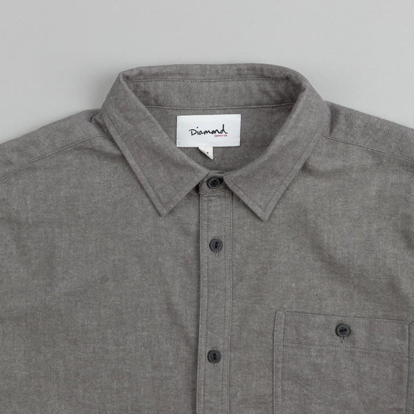 Diamond Union Woven Long Sleeve Shirt Heather Grey | Flatspot