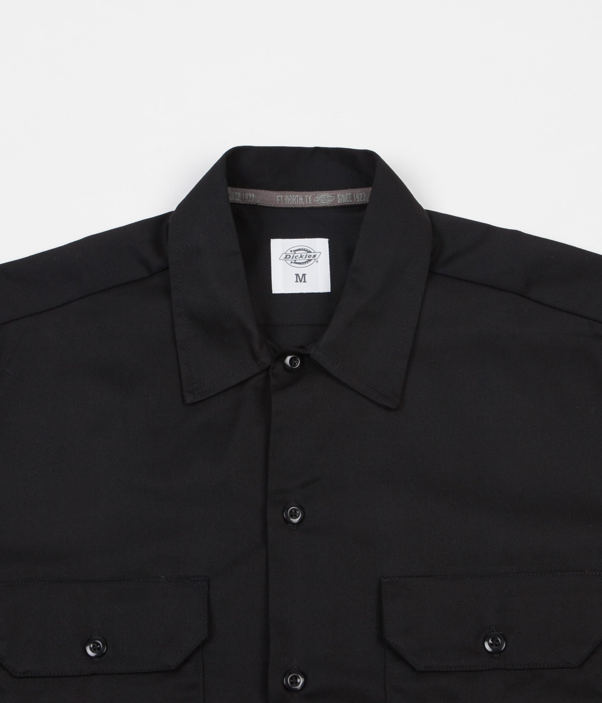 Dickies 576 Long Sleeve Slim Shirt - Black | Flatspot