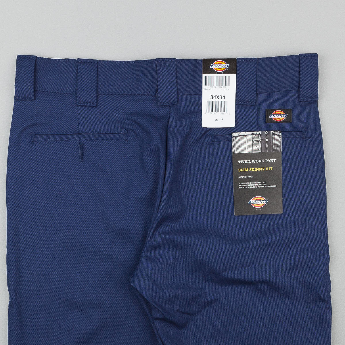Dickies 803 Slim Skinny Work Trousers - Deep Blue | Flatspot