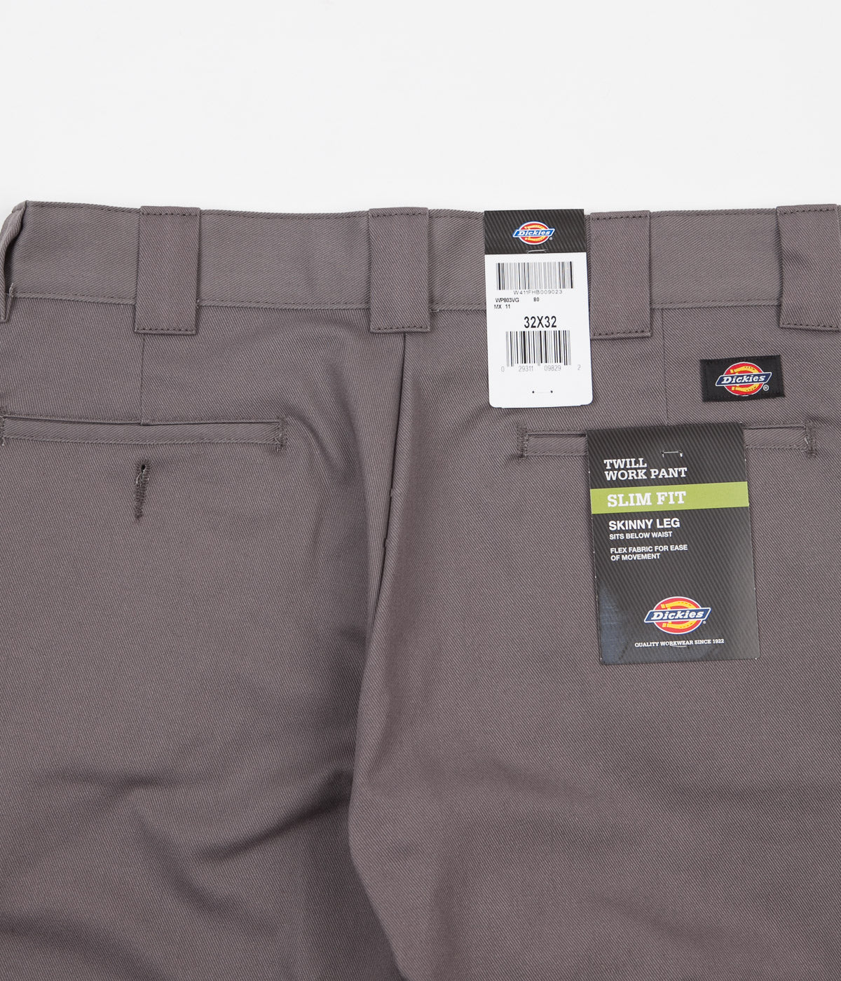 Dickies 803 Slim Skinny Work Trousers - Gravel Grey | Flatspot