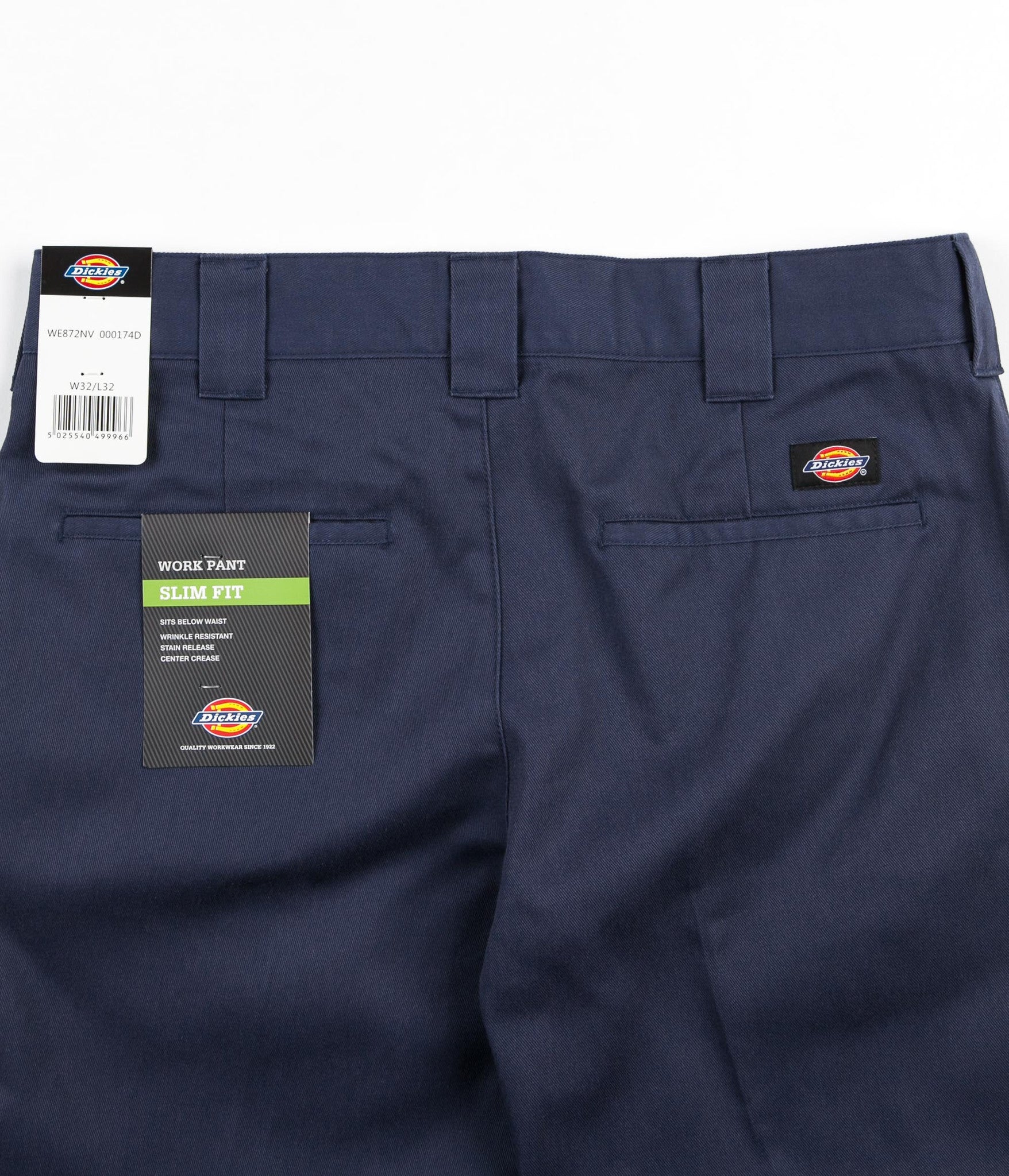 Dickies 872 Slim Work Trousers - Navy Blue | Flatspot