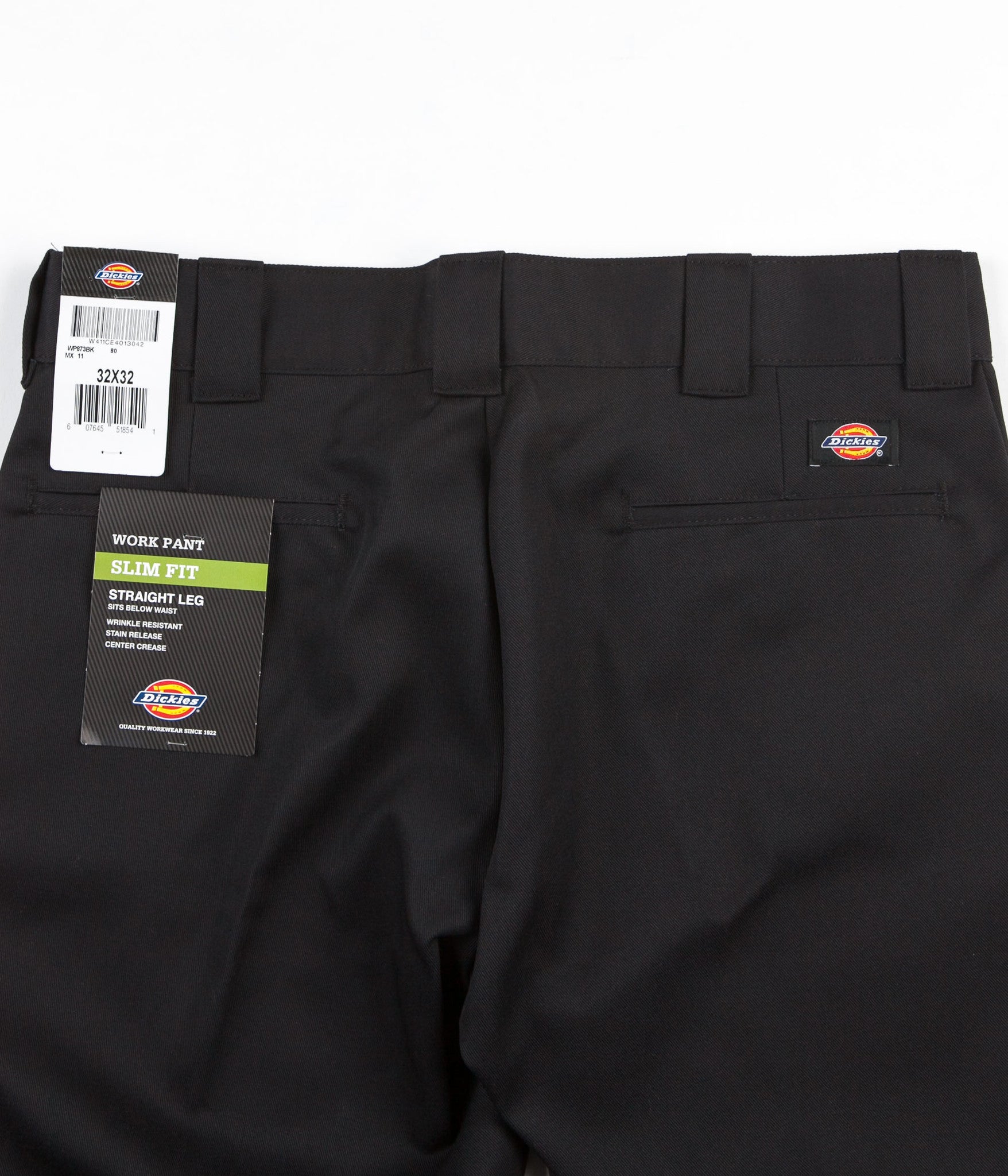 Dickies 873 Slim Straight Work Trousers - Black | Flatspot