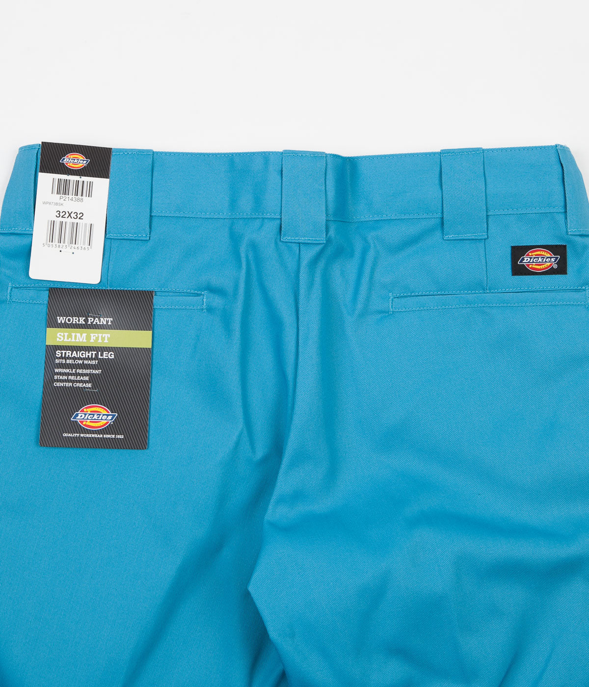 Dickies 873 Slim Straight Work Trousers - Blue Sky | Flatspot