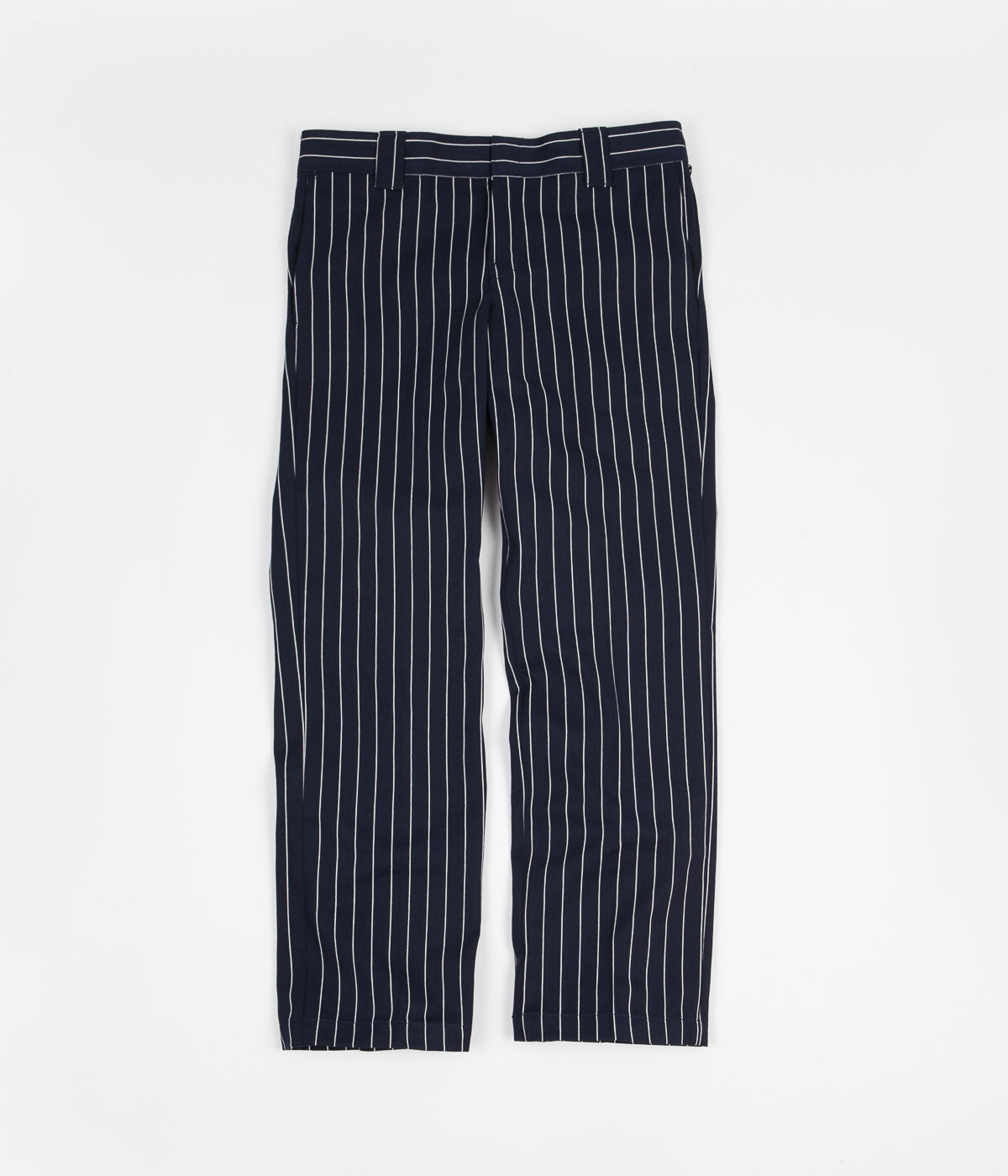 Dickies Stripe Trousers Navy Blue Flatspot