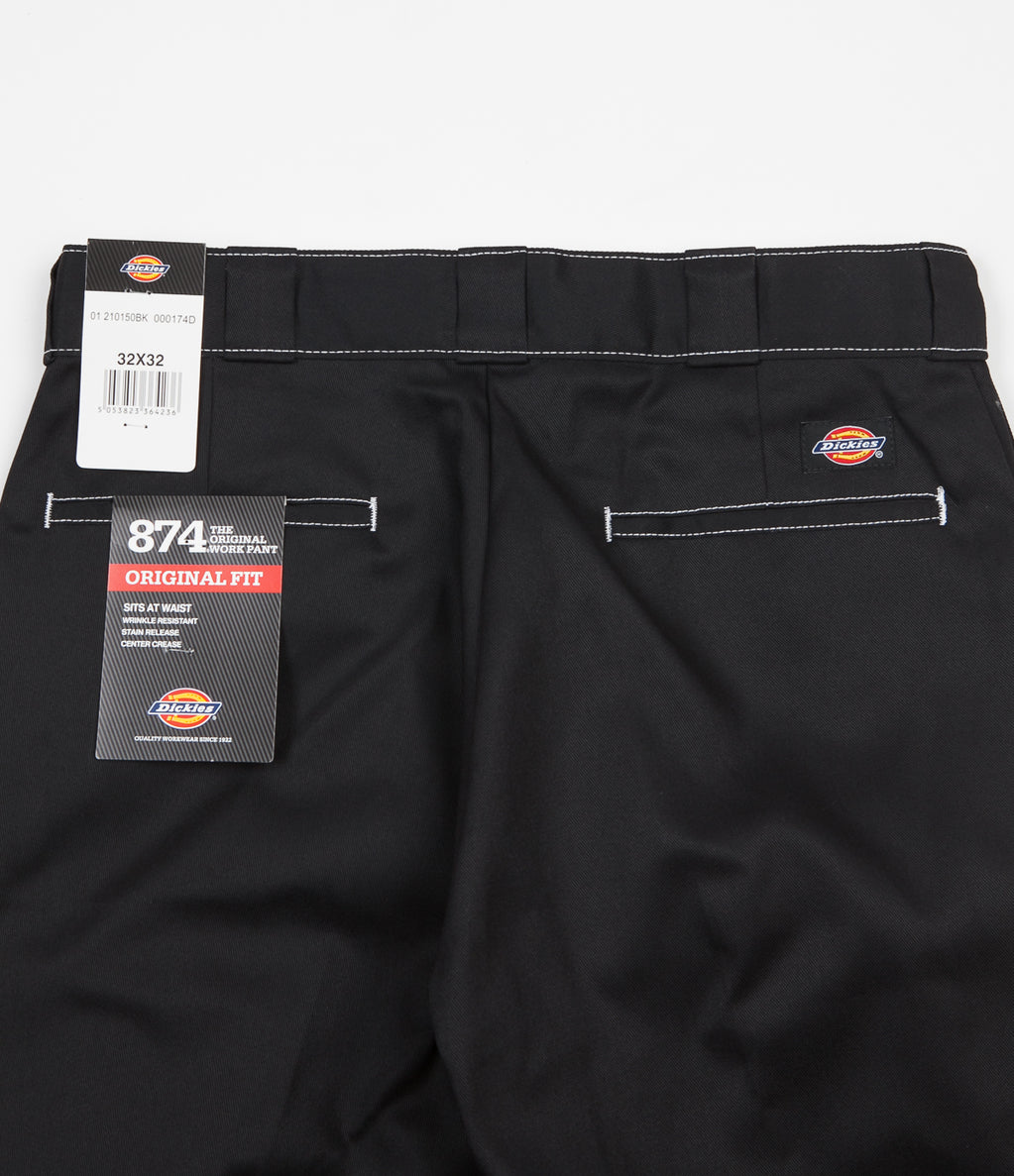 Shop Dickies 874 Contrast Work Trousers - Black | Flatspot