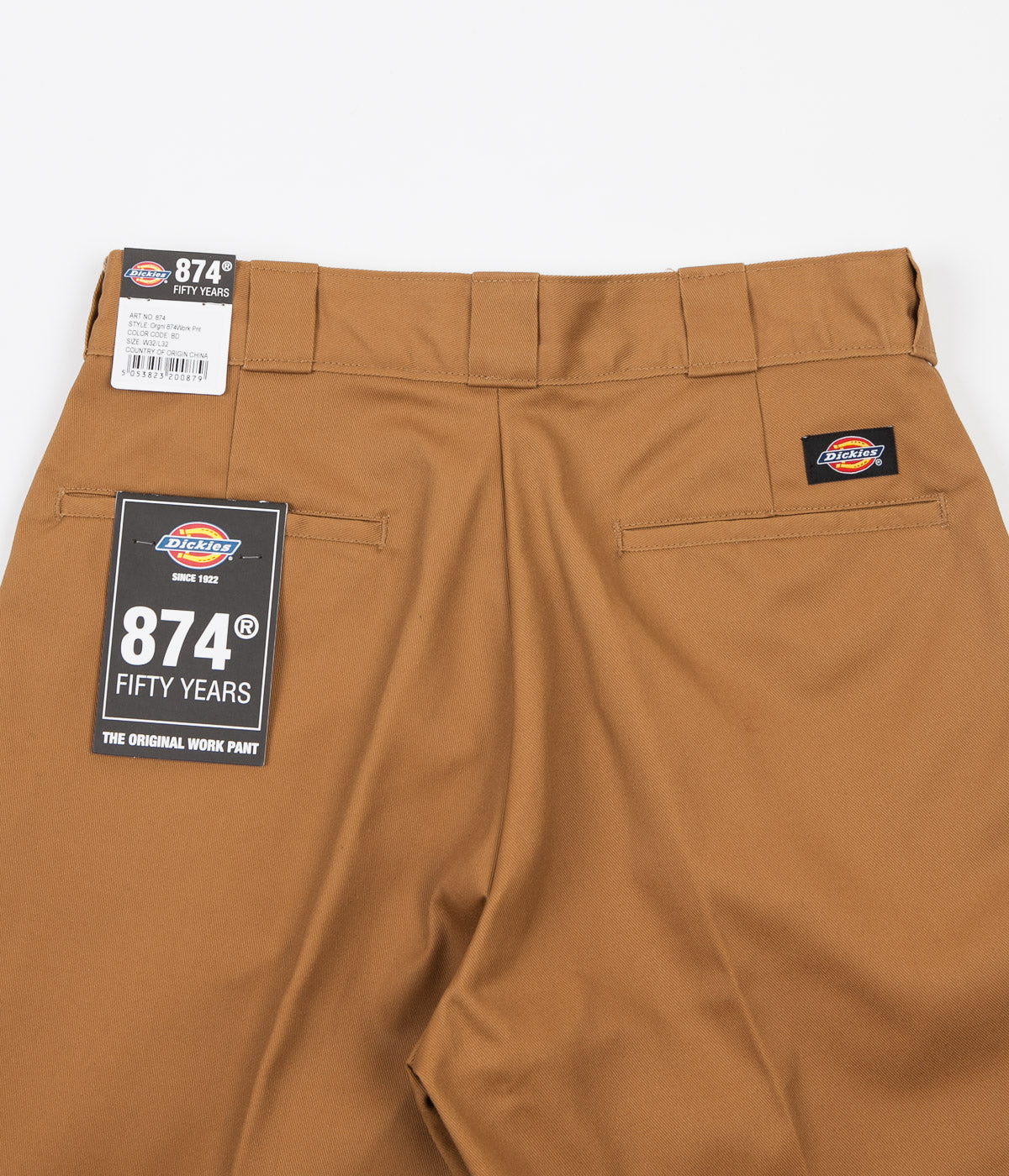 Shop Dickies Original 874 Work Trousers - Brown Duck | Flatspot