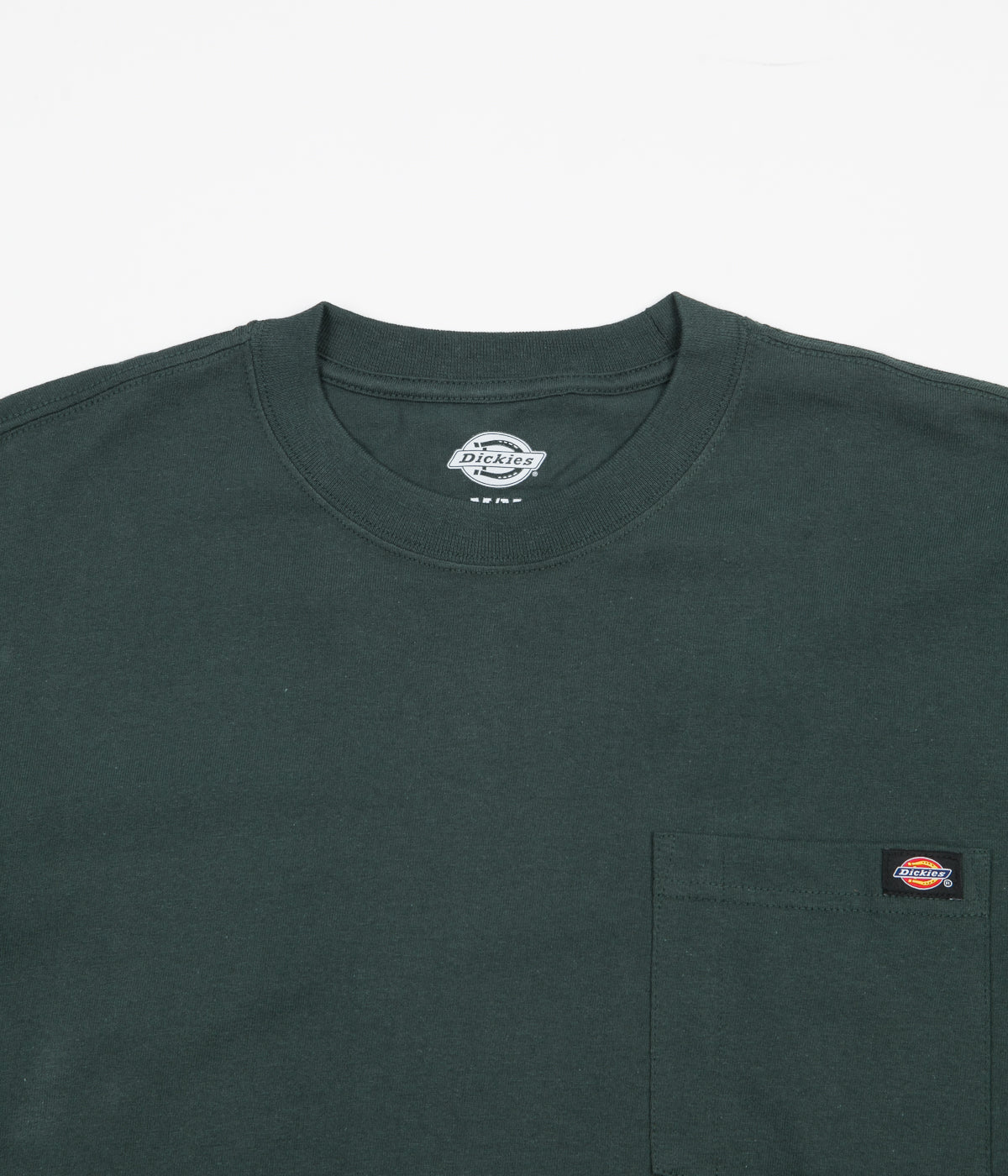 Dickies Long Sleeve Pocket T-Shirt - Hunter Green | Flatspot