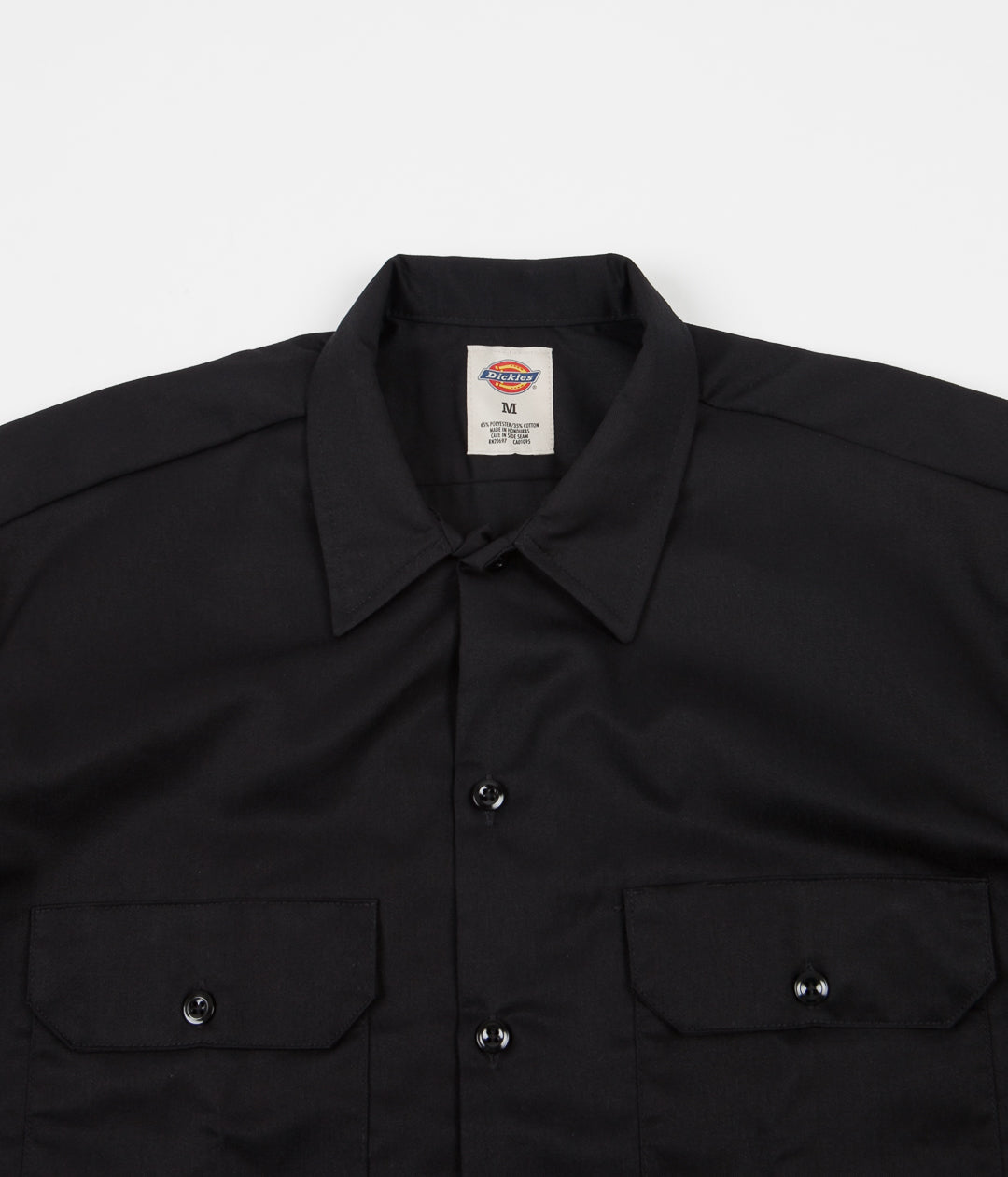 Dickies Short Sleeve Work Shirt Black Flatspot