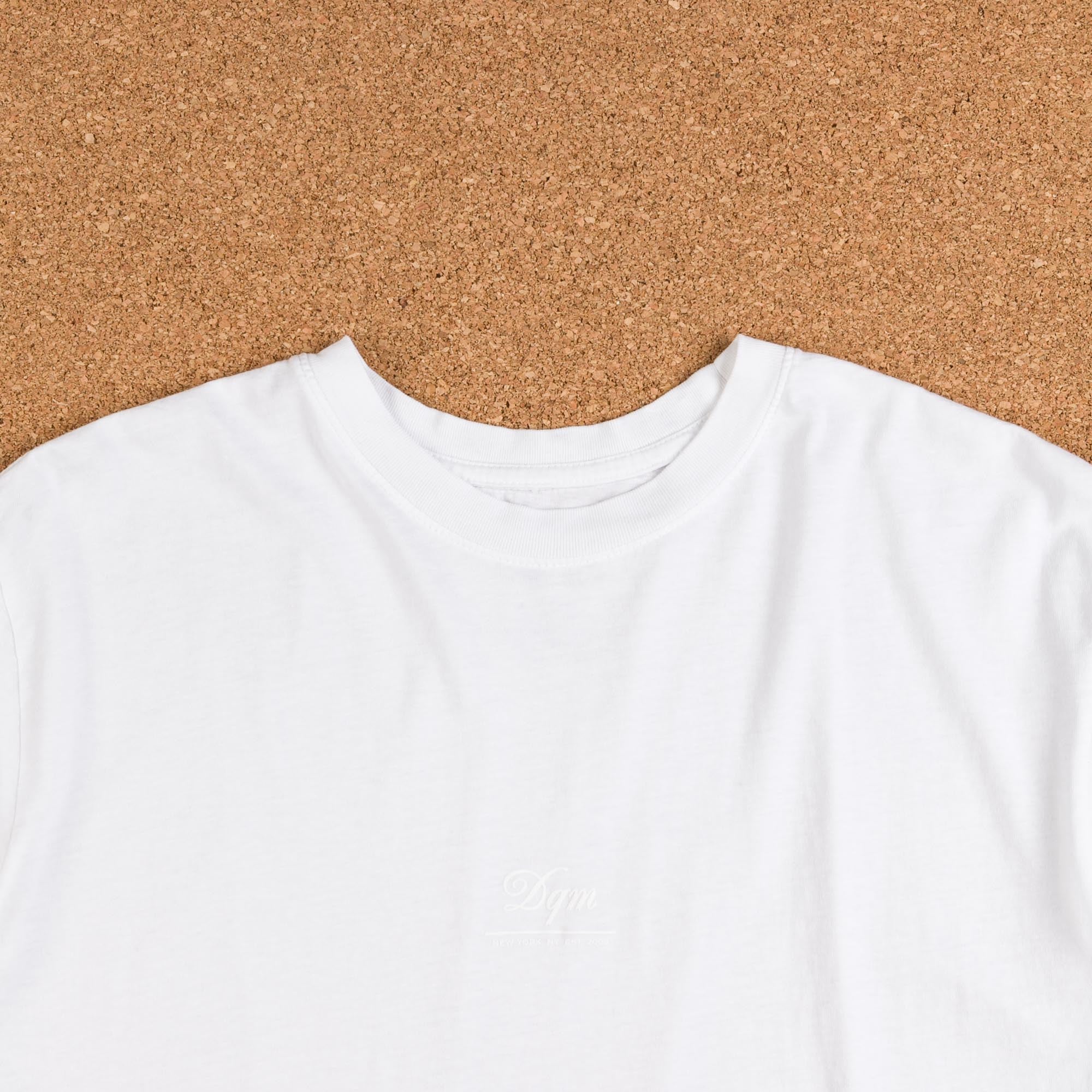 DQM Tiny Logo T-Shirt - White | Flatspot