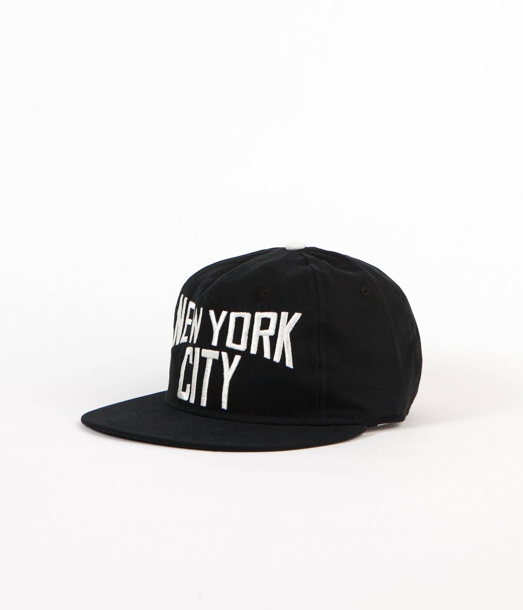 GS x Ebbets Field Flannels Cotton Canvas Hat: Black / White NY