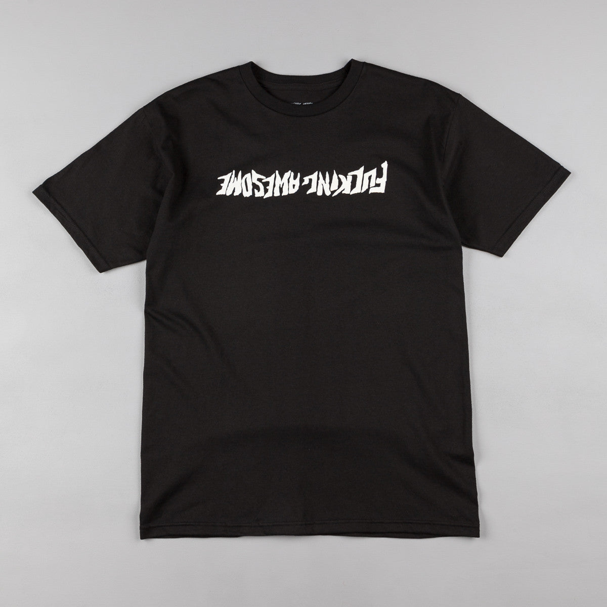Fucking Awesome Inverted Logo T-Shirt - Black | Flatspot