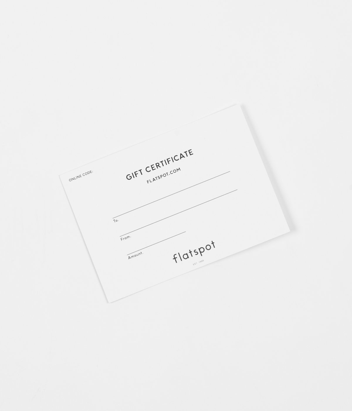 Image of Flatspot E-Voucher