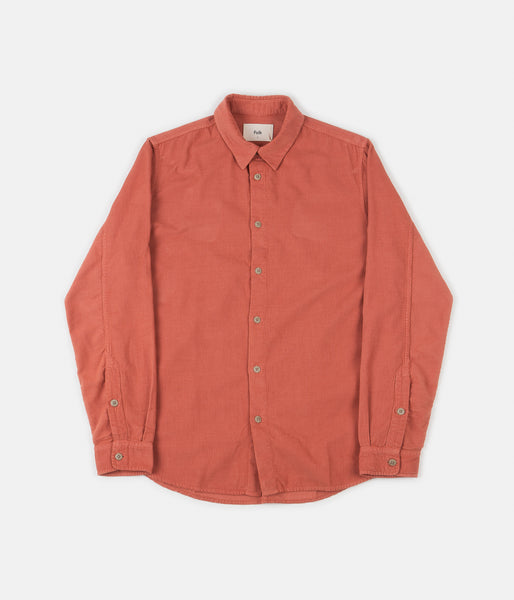 Folk Babycord Shirt - Rhubarb | Flatspot