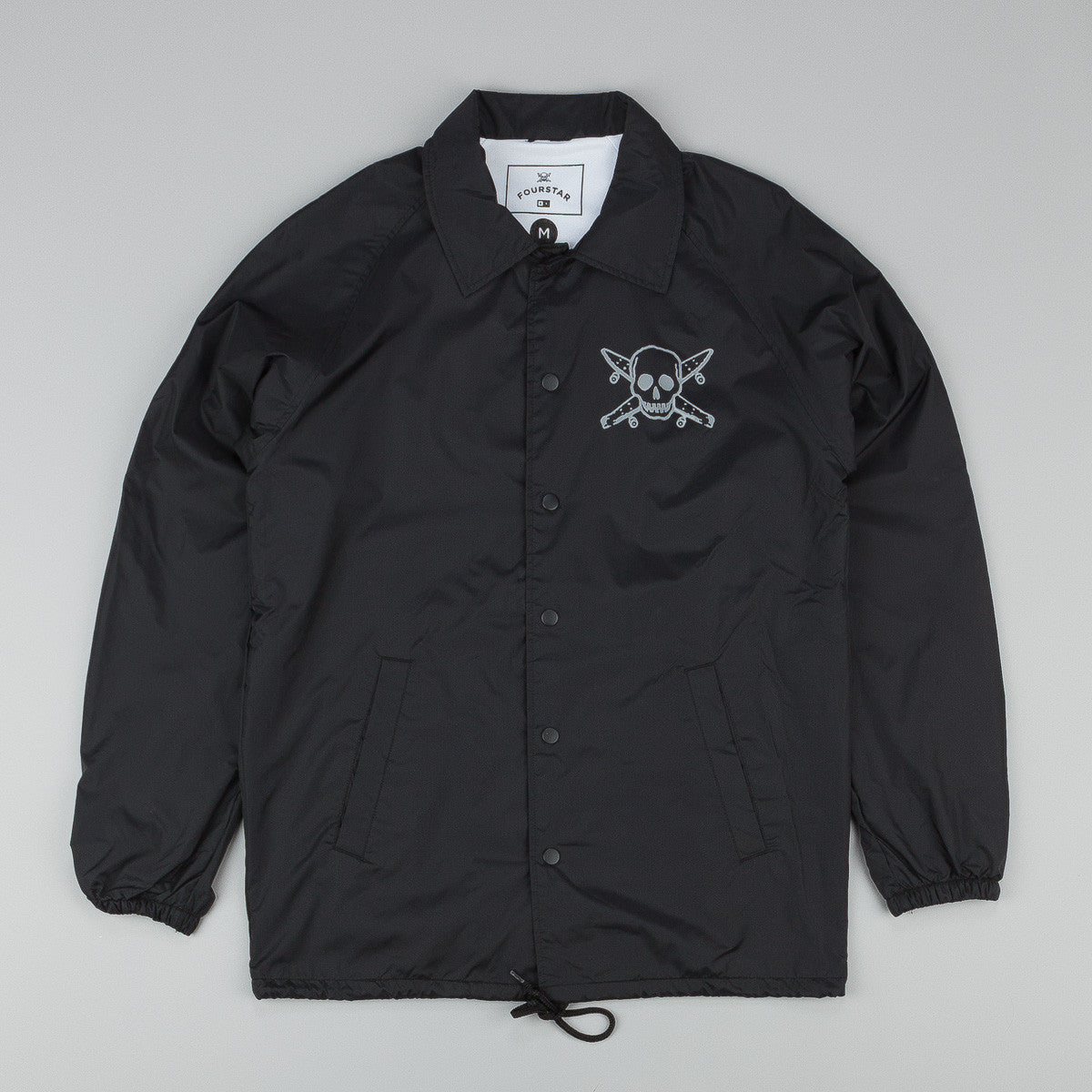 Fourstar Pirate Coach Jacket - Black | Flatspot