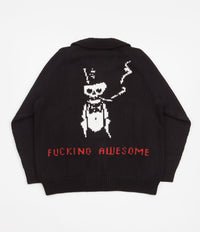 Fucking Awesome Cowichan Cardigan - Black | Flatspot