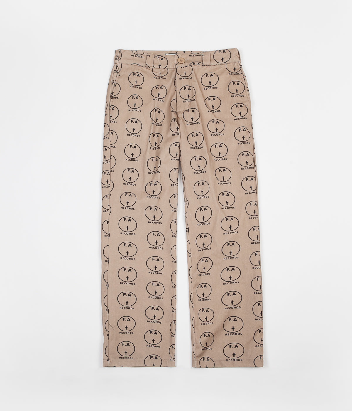 Fucking Awesome FA Records Pants - Khaki / Black | Flatspot