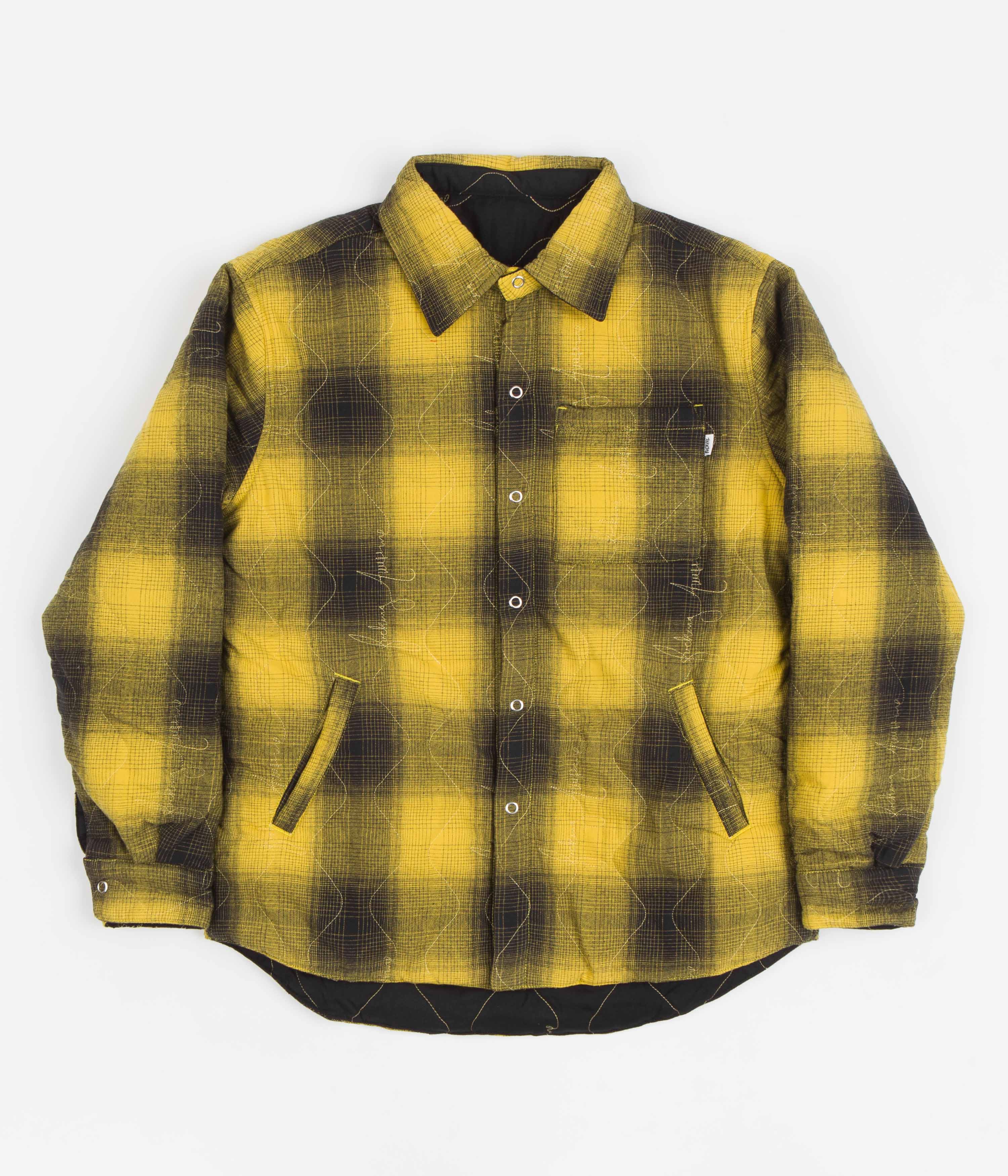 Fucking Awesome Lightweight Reversible Flannel Jacket - Yellow ...
