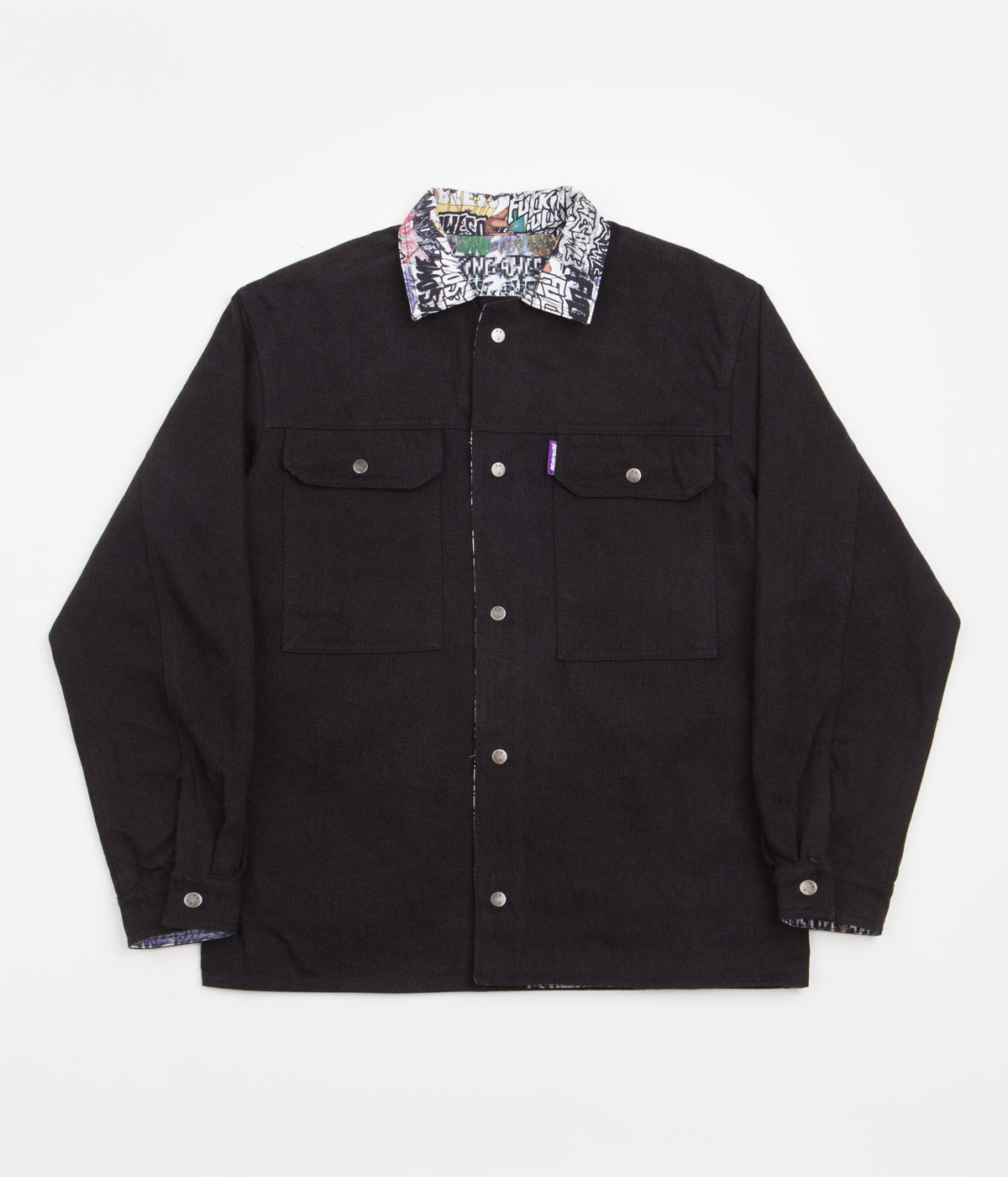 Fucking Awesome Reversible Denim Chore Jacket - Black / All Over