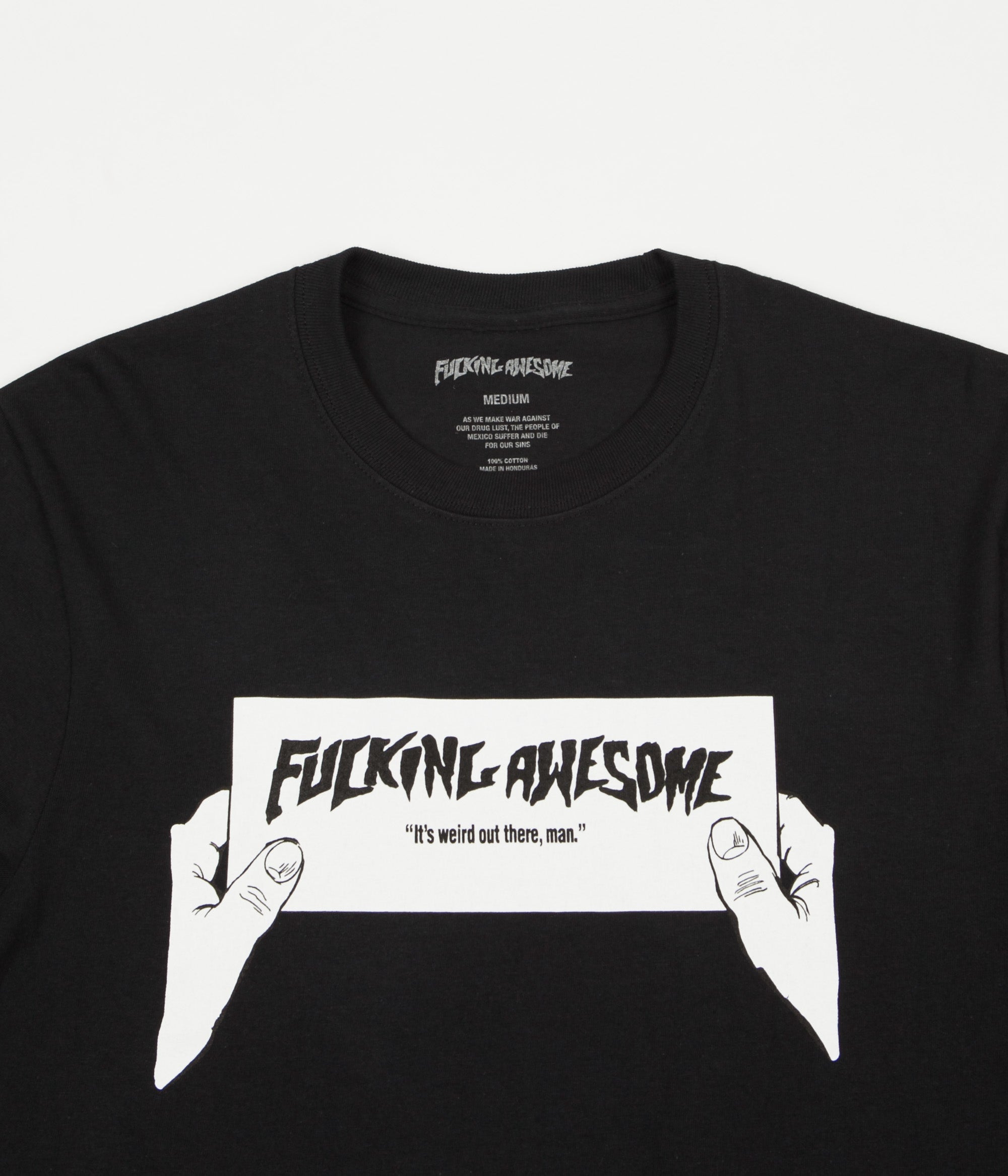 Fucking Awesome Weird Out There Long Sleeve T-Shirt - Black | Flatspot