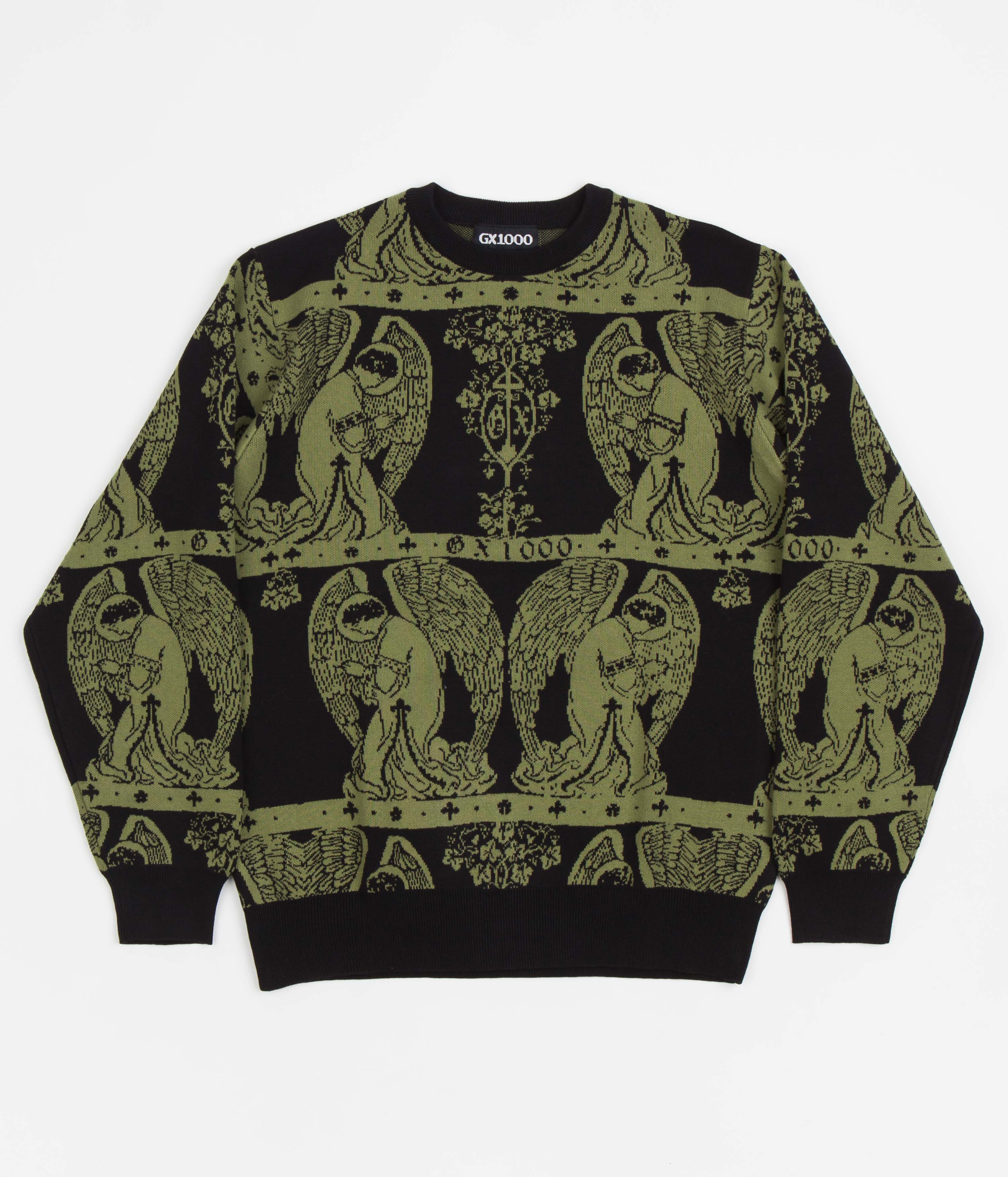 gx1000 Jacquard Crewneck [Black] - ニット/セーター