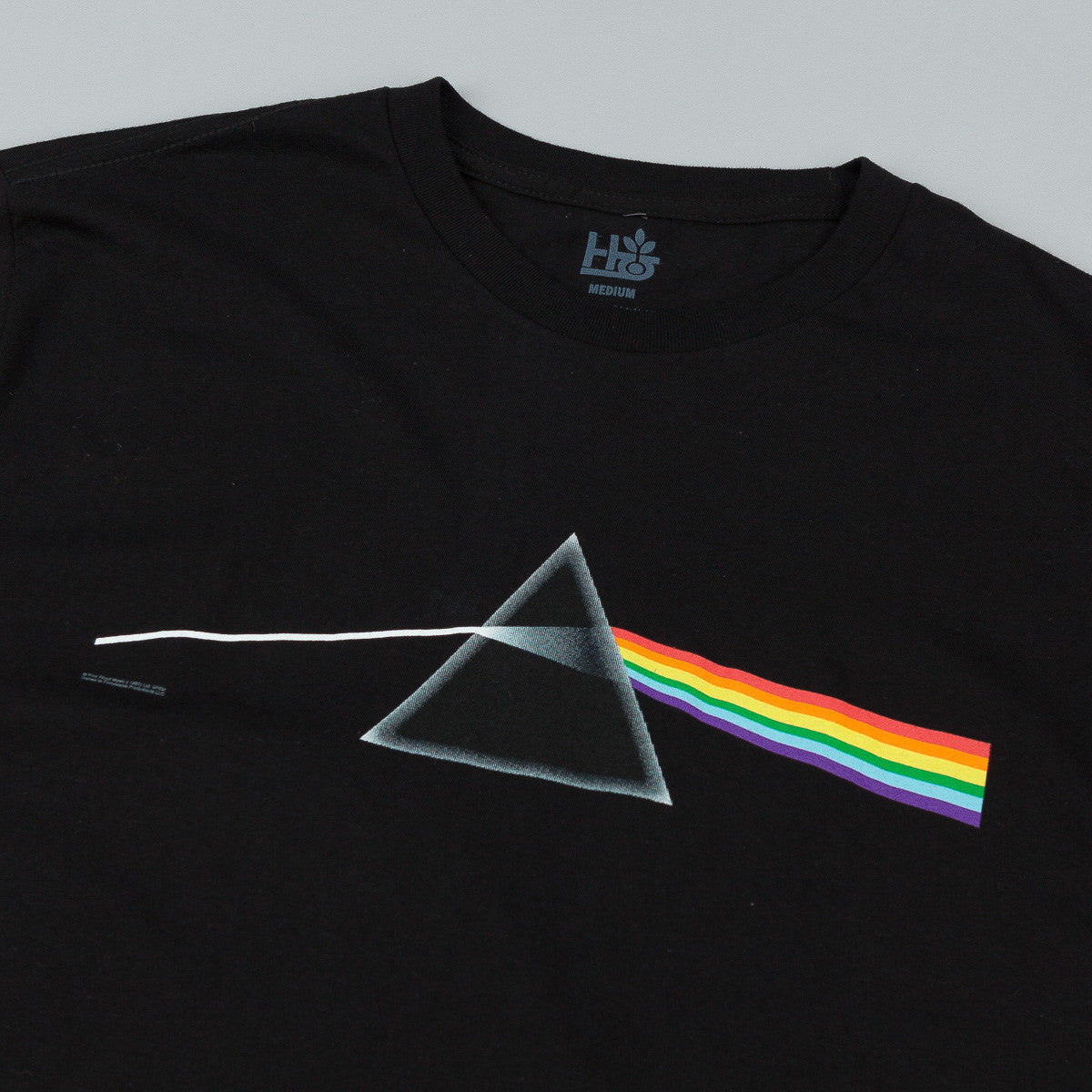 habitat skateboards pink floyd darkside of the moon t shirt black 1